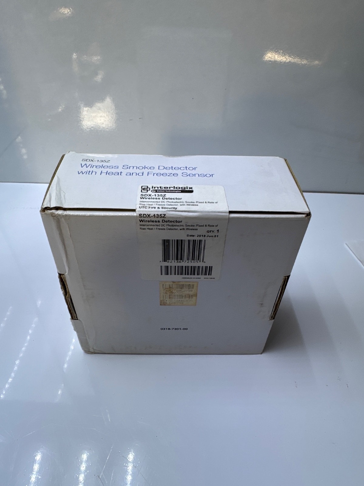 NEW Interlogix SDX-135Z Smoke Detector with Heat & Freeze Sensor