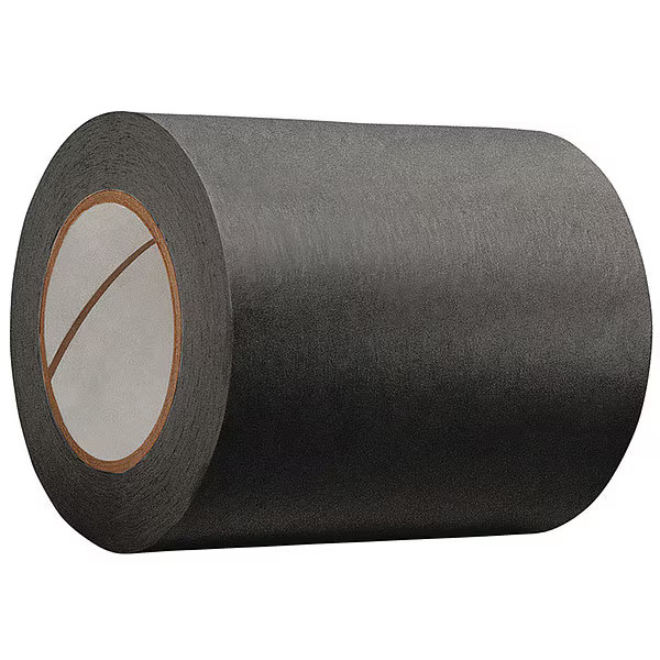Masking Tape, 2 in W x 60 yd L, 4.9 mil Thick, Black, Rubber Adhesive, 24 PK