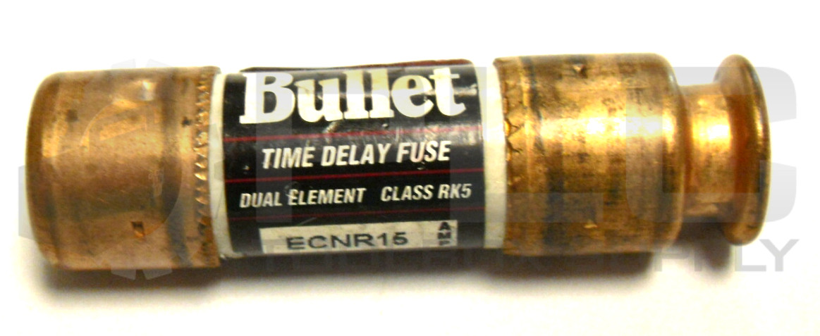 NEW LOT OF 3 BULLET ECNR15 TIME DELAY FUSE DUAL ELEMENT CLASS RK5