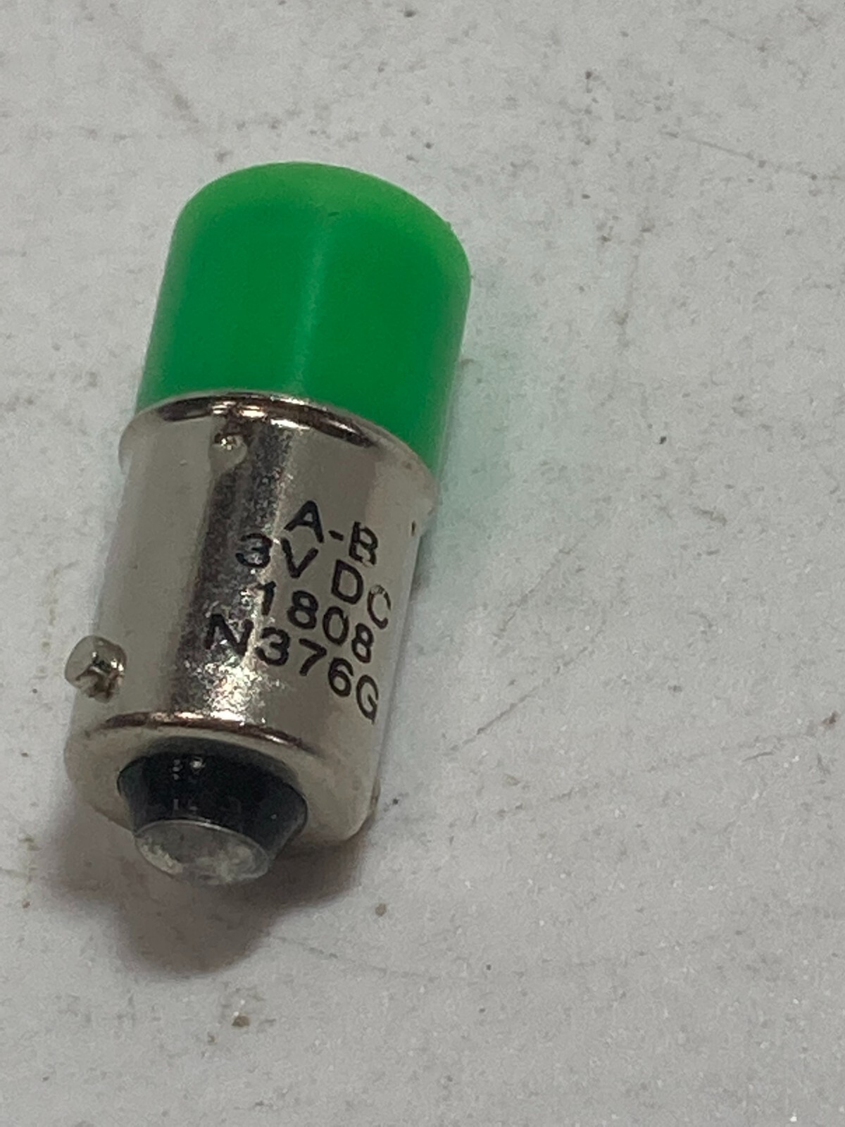 ALLEN BRADLEY 800T-N376G LED BULB 3VDC GREEN BAYONET BASE USE W/ 800TC-N374 NNB