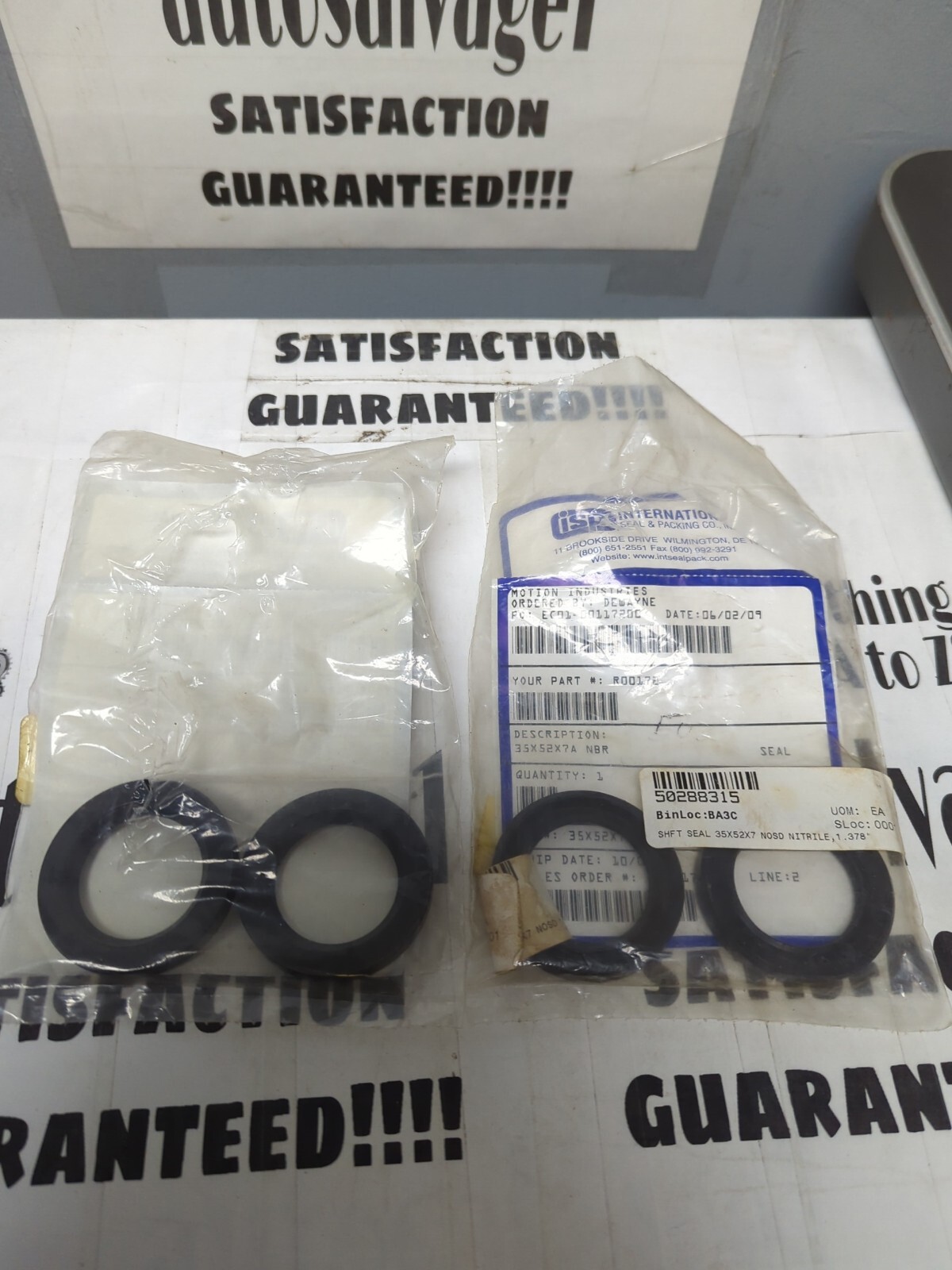 NBR,35X52X7A,SHAFT SEALS LOT OF 4 NOS