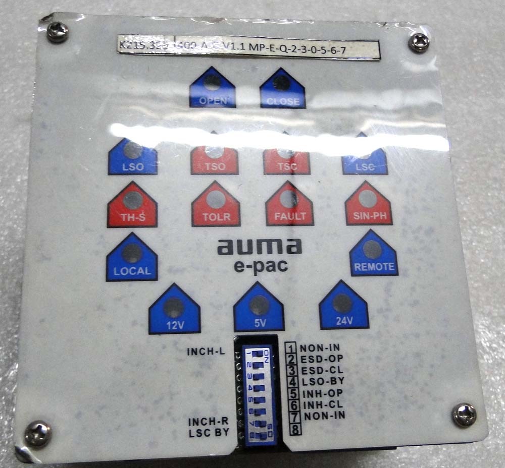 AUMA E-PAC K215.326 400-A-C-V1.1 MP-E-Q-2-3-0-5-6-7 K215.326 ML12010597