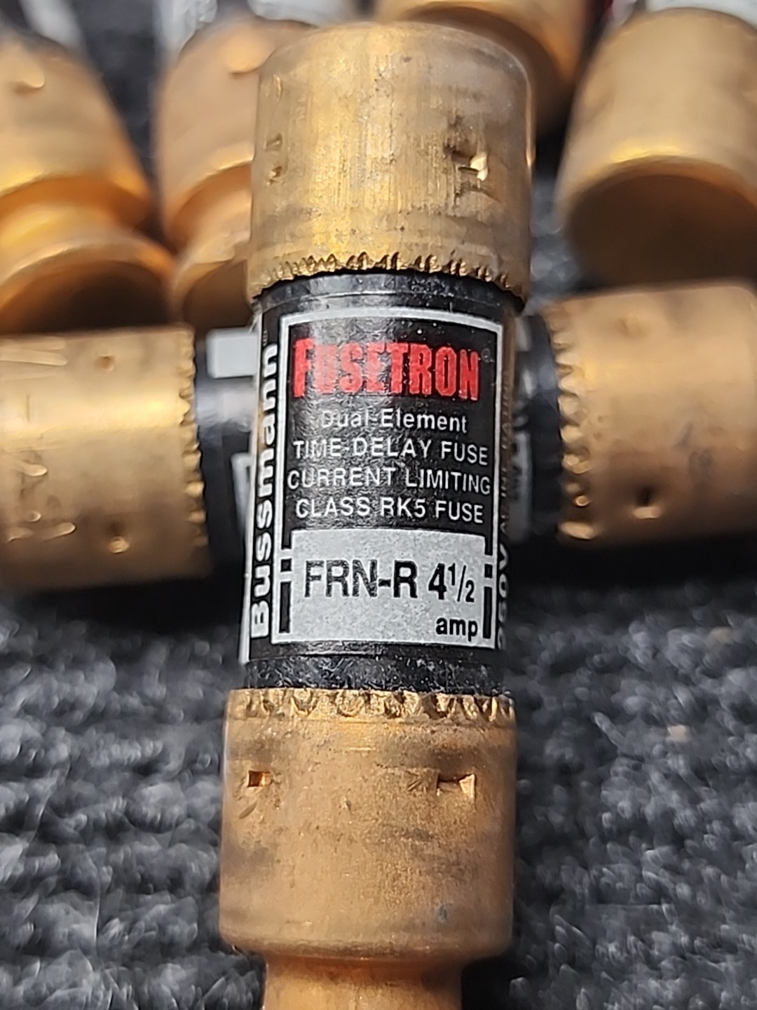 NEW Lot of 10 Buss FRN-R-4-1/2 Bussmann Fuse Fuses RK5
