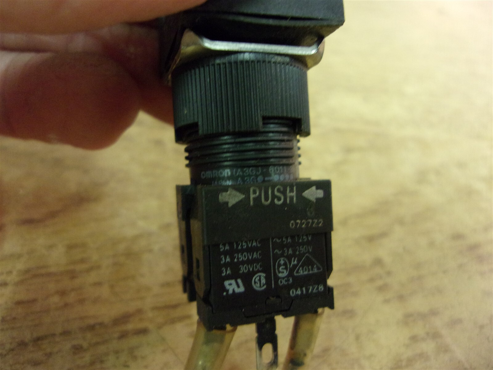 Omron A3GJ-6011-3 Blue Push Button Switch *FREE SHIPPING*