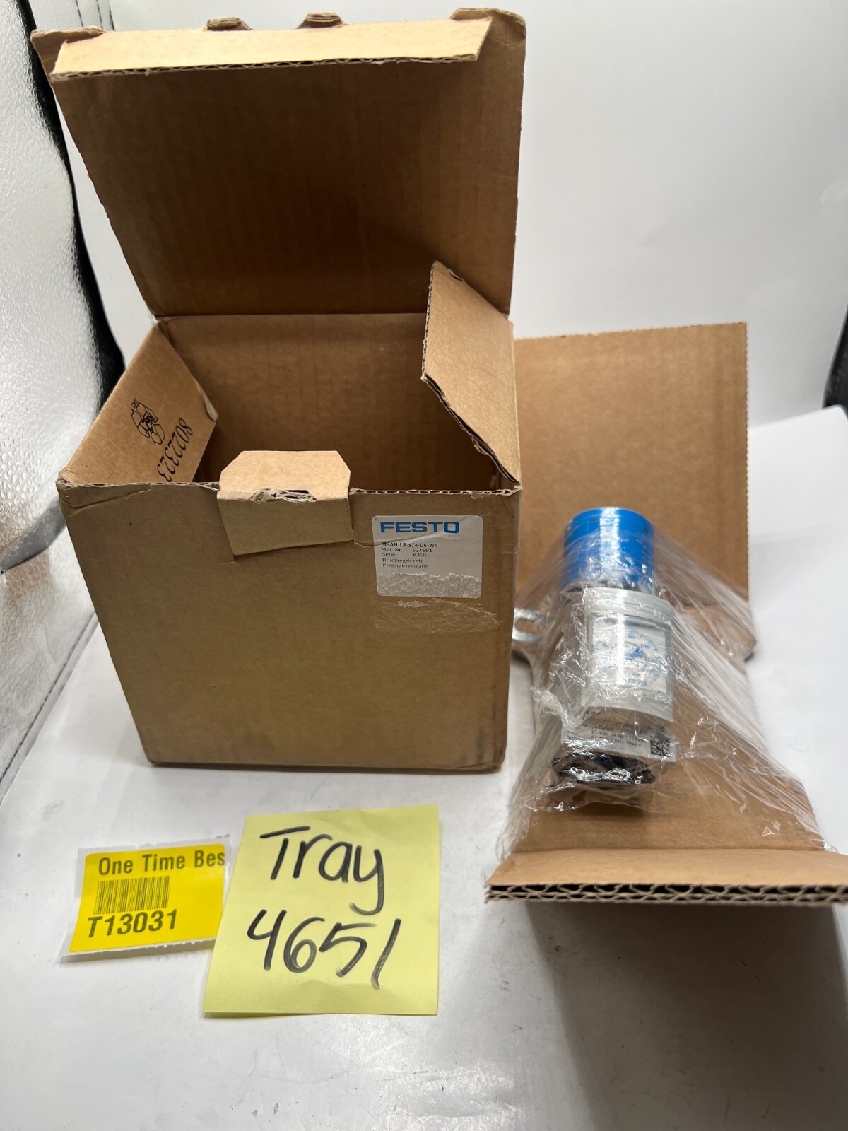 Festo MS4N-LR-1/4-D6-WR 527691 Pressure Regulator 0.8-14 BAR OPERATING PRESSURE