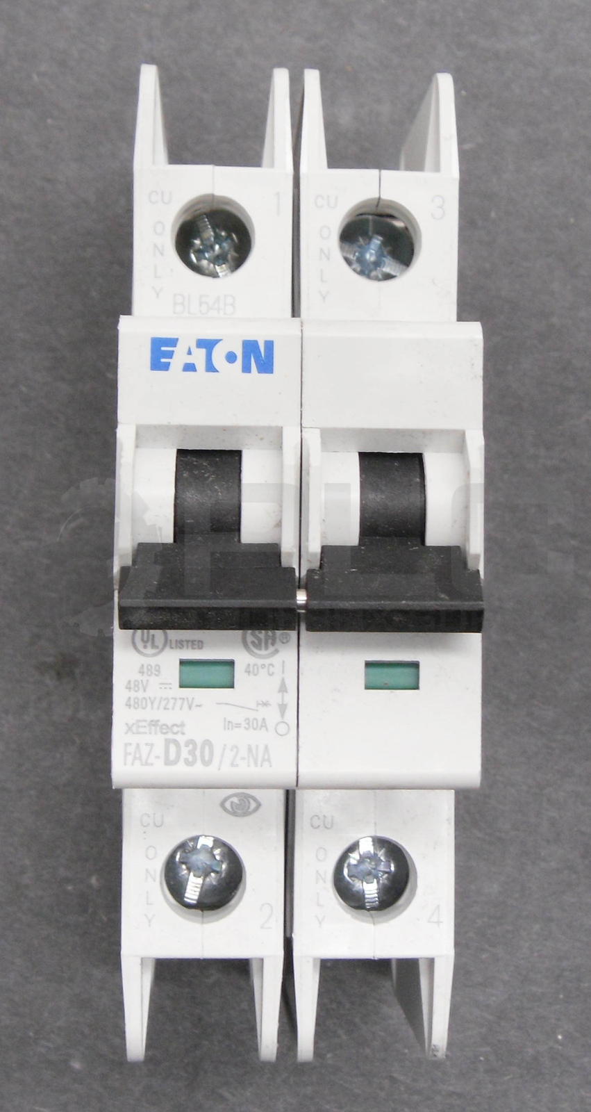 NEW EATON FAZ-D30/2-NA MINI CIRCUIT BREAKER 2 POLE 480V 30A