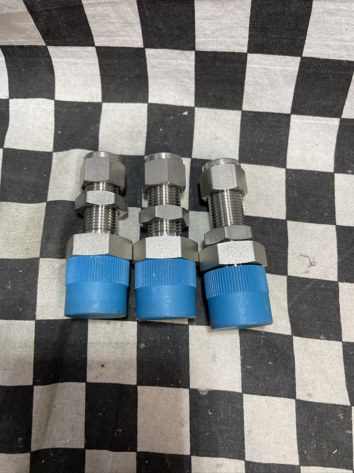 Swagelok Bulkhead 3/8″ TUBE x 1/2″ MVCR, SS-8-VCR-A1-600, Lot Of 9, #1215P14