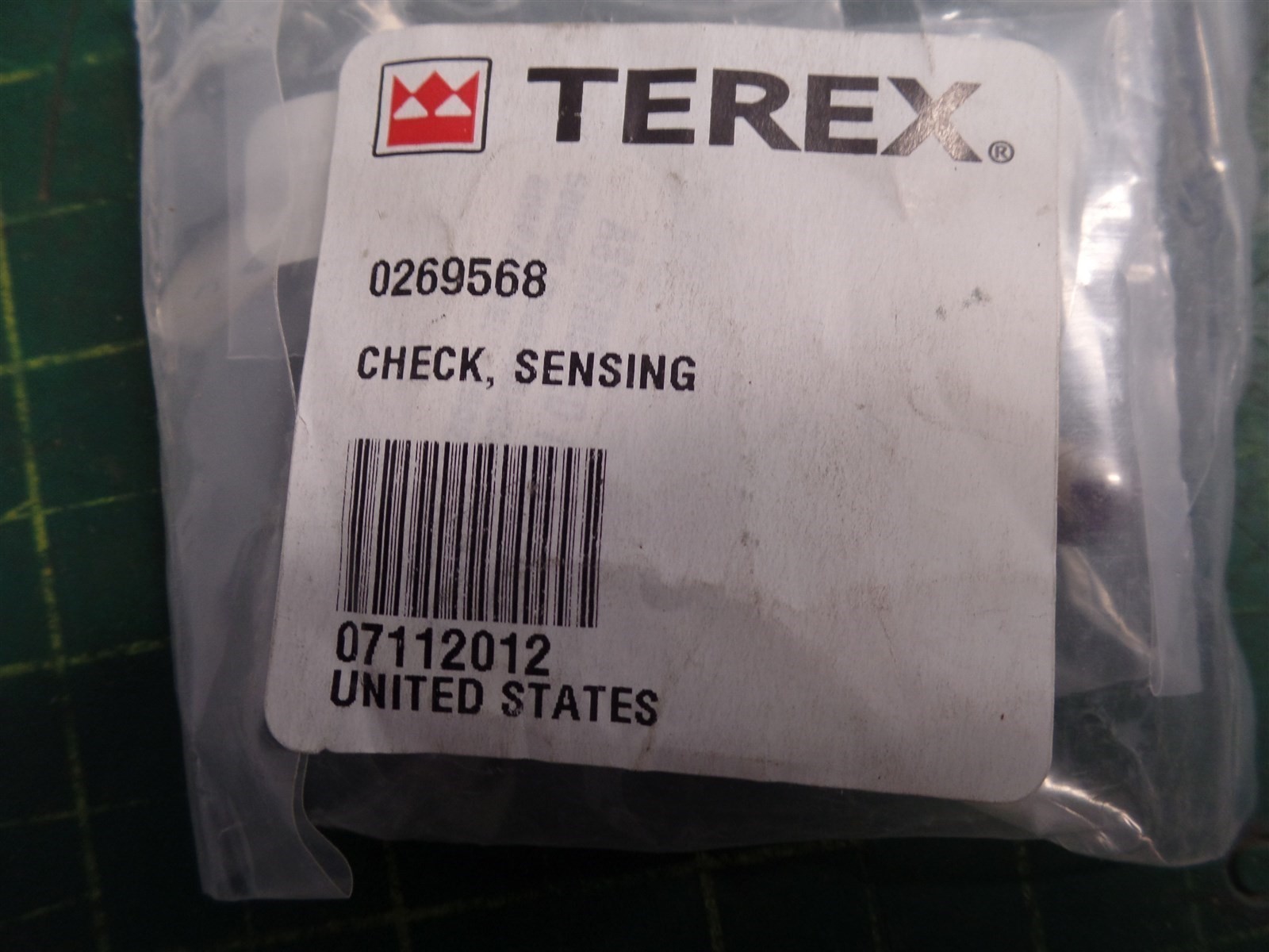 GENUINE TEREX 0269568 SENSING CHECK, TEREX AERIALS MK69568, NOS