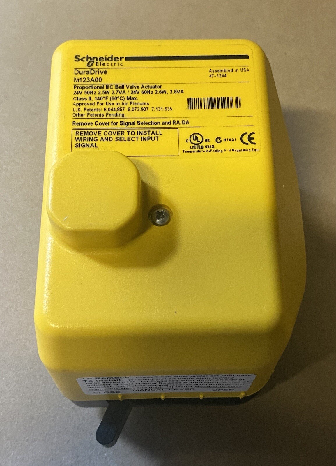Schneider Electric Dura Drive M123A00 Actuator