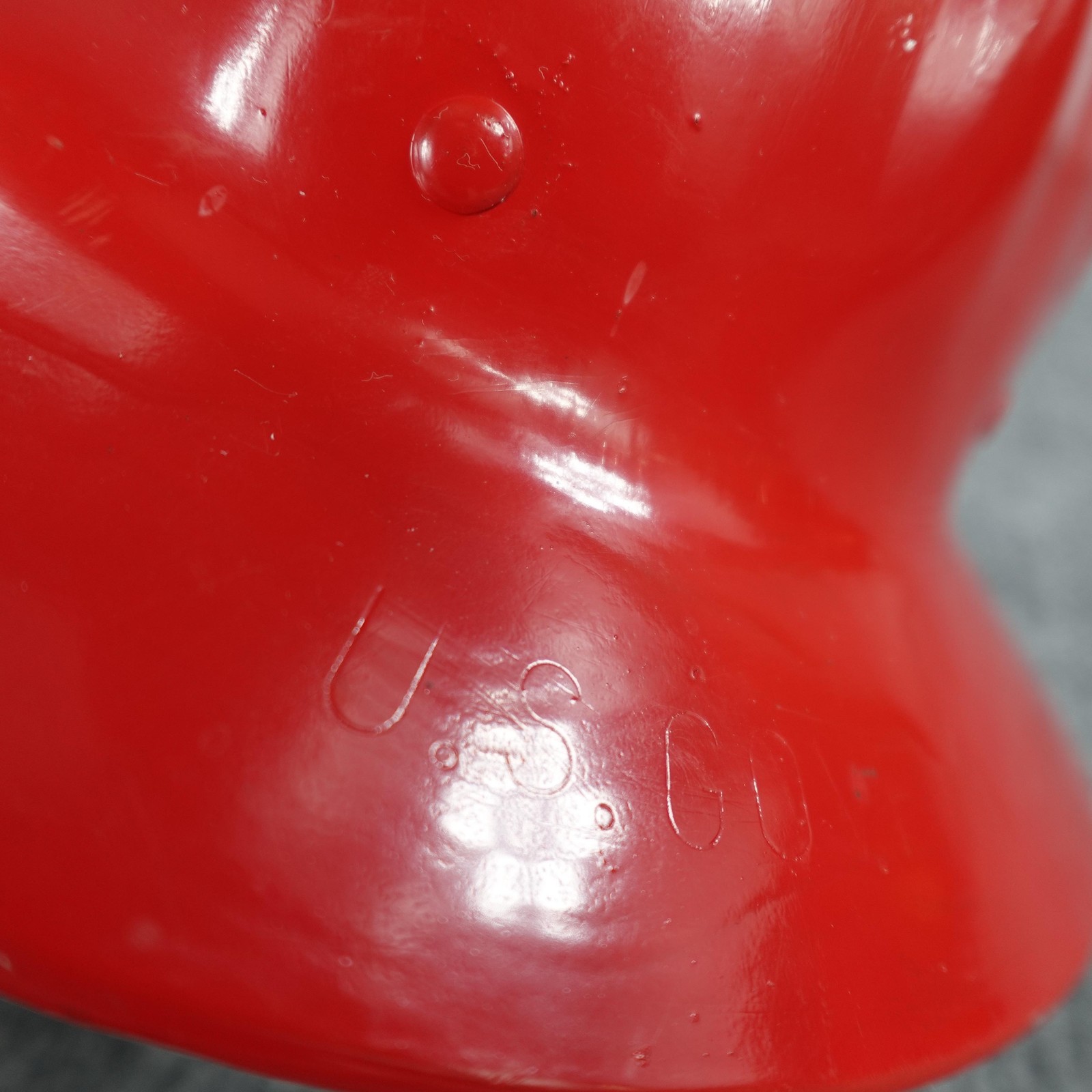 Aluminium Hard Hat Fibre-Metal SuperLite Helmet Red Government Embossed USA