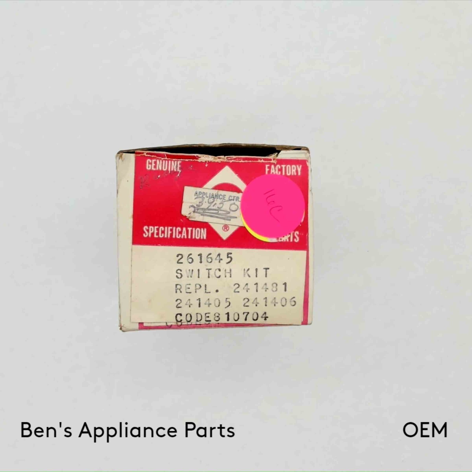 NEW OEM NOS FSP Whirlpool Range Burner/Surface Element Switch 261645