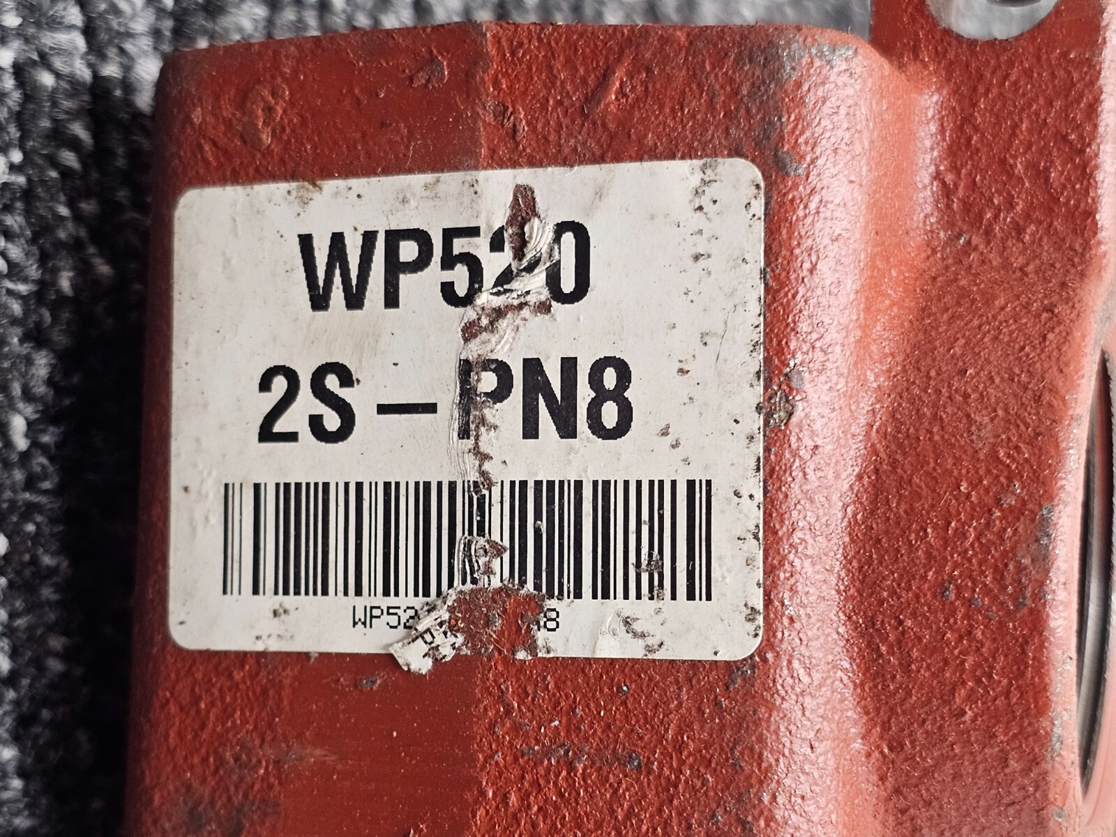 Wade WP520-2S-PN8 Lavatory Steel Carrier Arm Heavy Duty Assembly Red 515-CS 9″