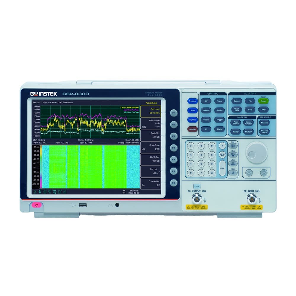 Instek GSP-8380TG 9KHz-3.8GHz Spectrum Analyzer w/ Tracking Generator