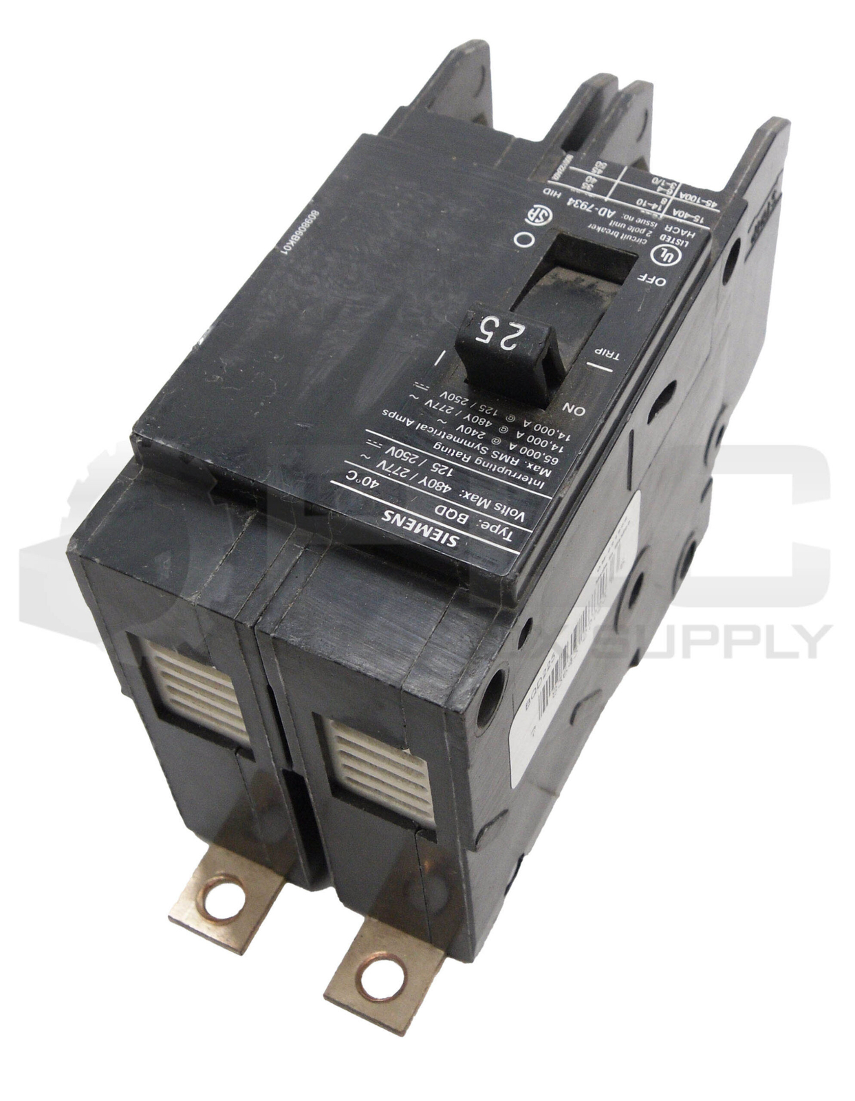 SIEMENS BQD225 CIRCUIT BREAKER 25A 480V BQD