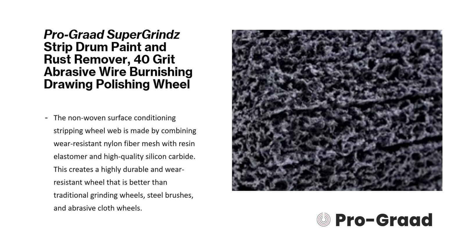 SuperGrindz Strip & Clean Abrasive Drum