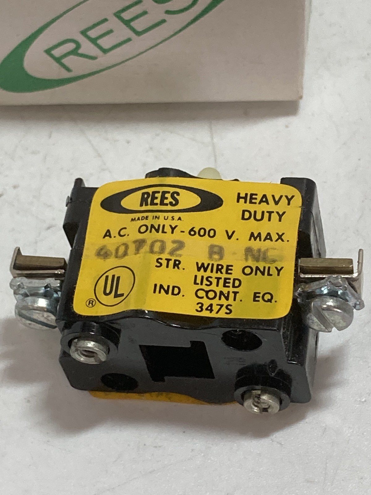 REES 40702 CONTACT BLOCK 1NC NIB