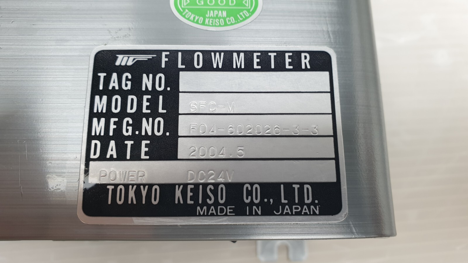 TOKYO KEISO Flow Meter Signal Converter Flow Controller SFC-M F04-602026-3-3