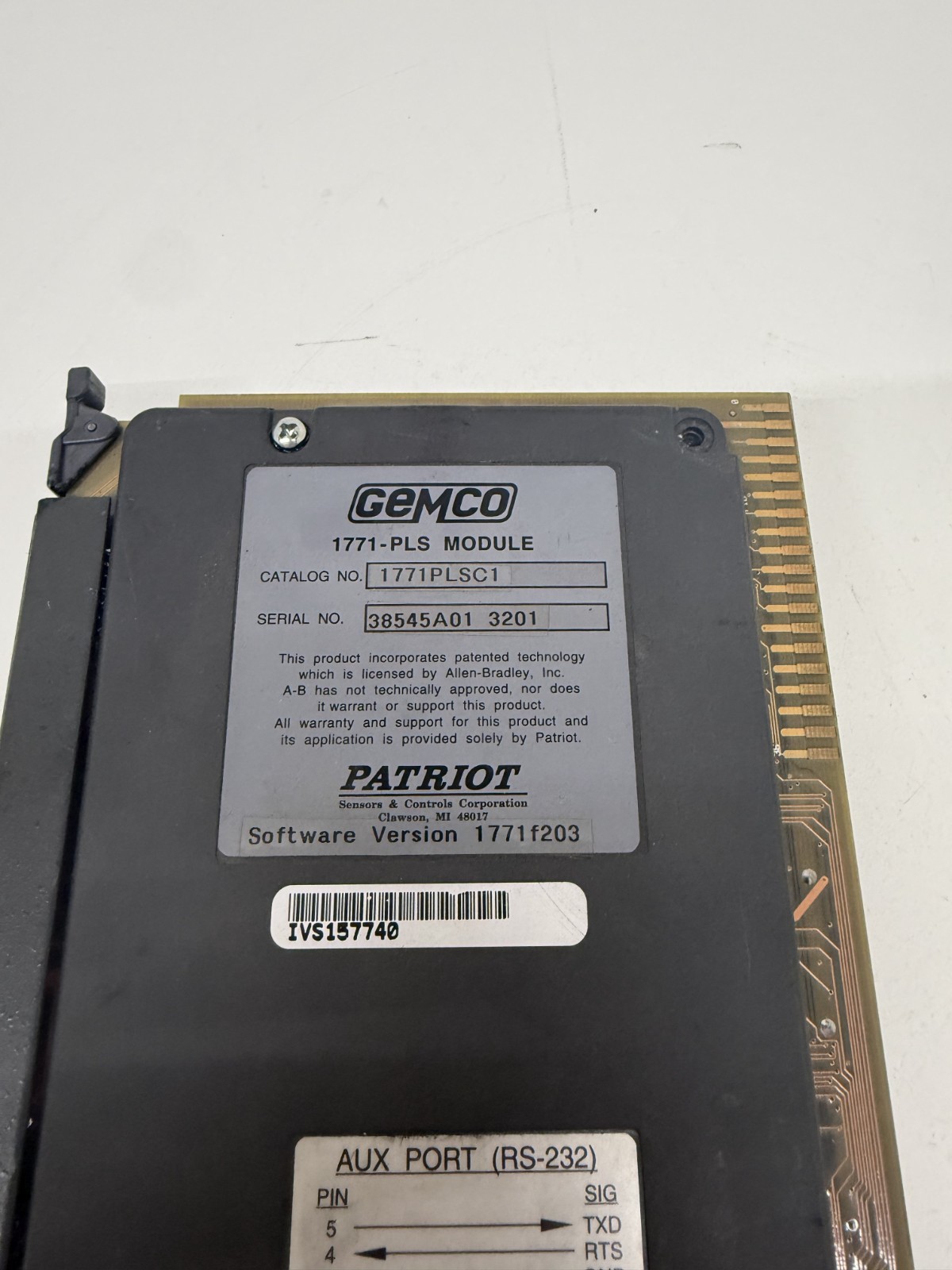 GEMCO 1771-PLS 1771PLSC1 UNMP 1771F203