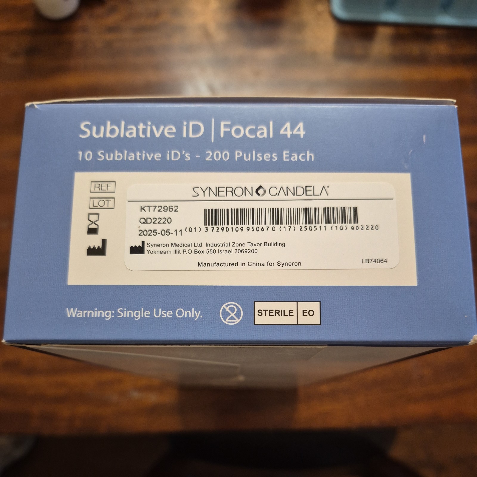 Syneron Candela Disposables focal 44 Sublative iD 200 pulses each box of 5