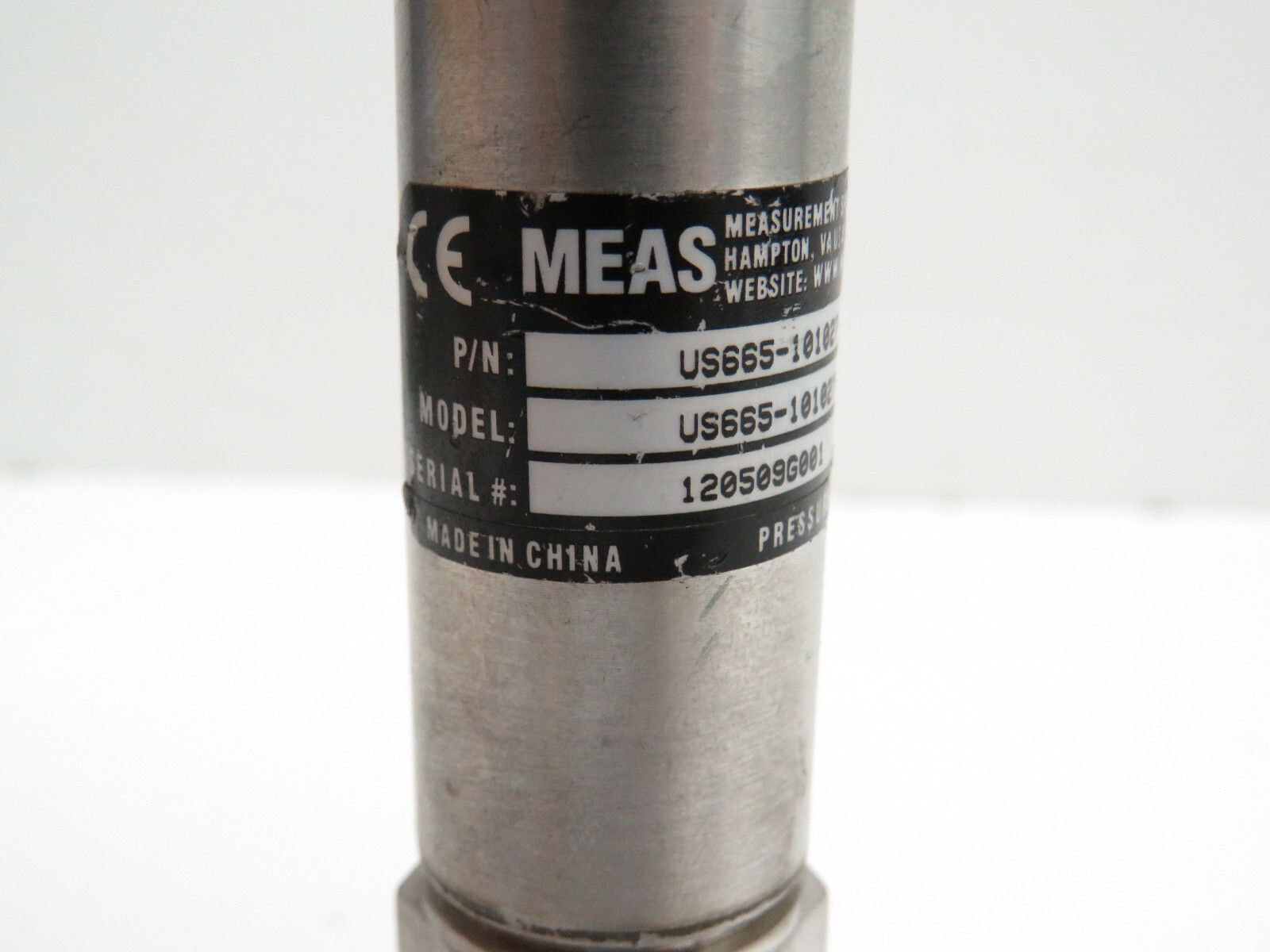 Meas US665-101027-100PA High Stability Stainless Steel Pressure Transmitter