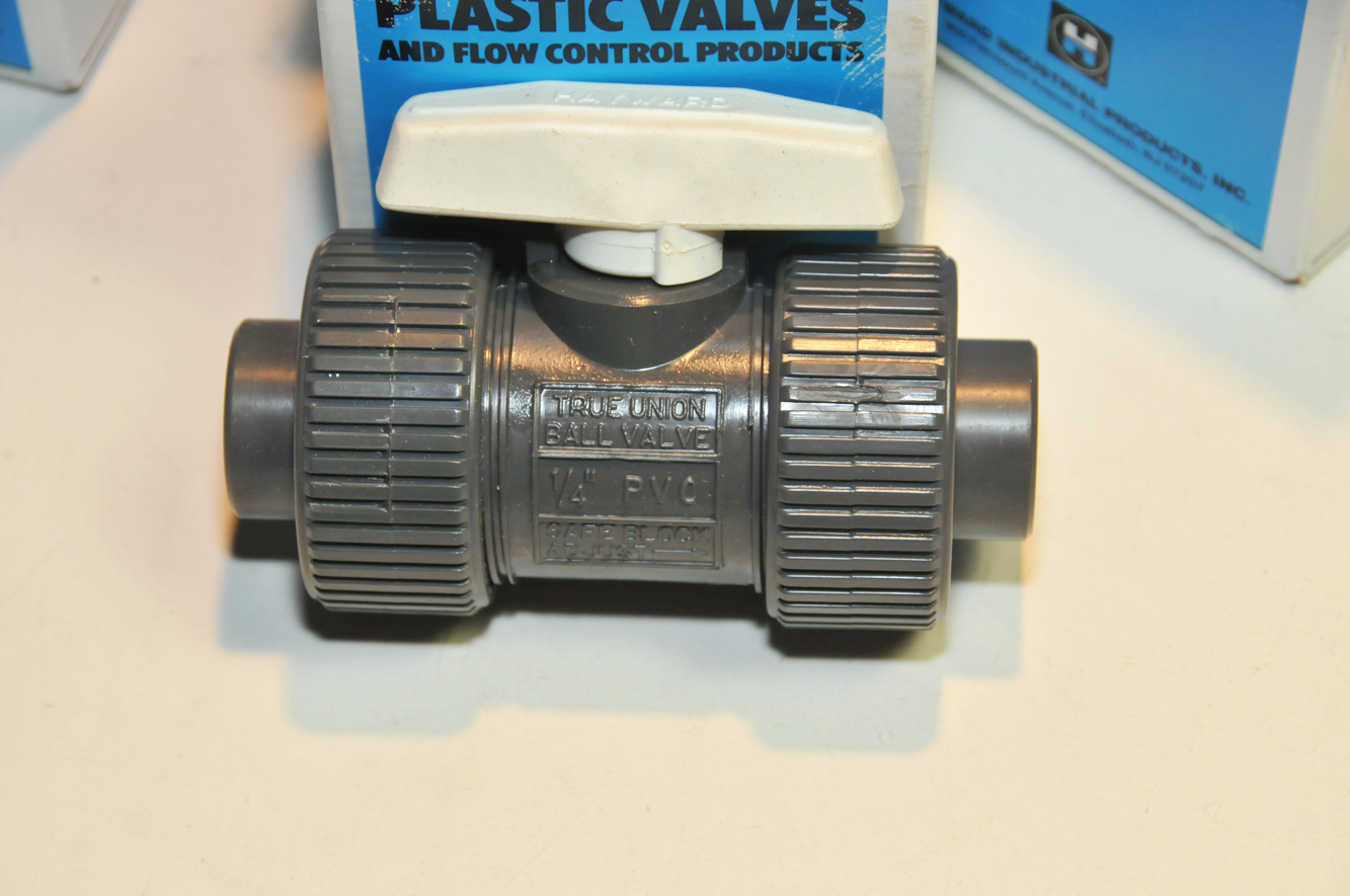 5pcs Hayward TB10025T 1/4″ Socket True Union Ball Valves w/ Viton Seals