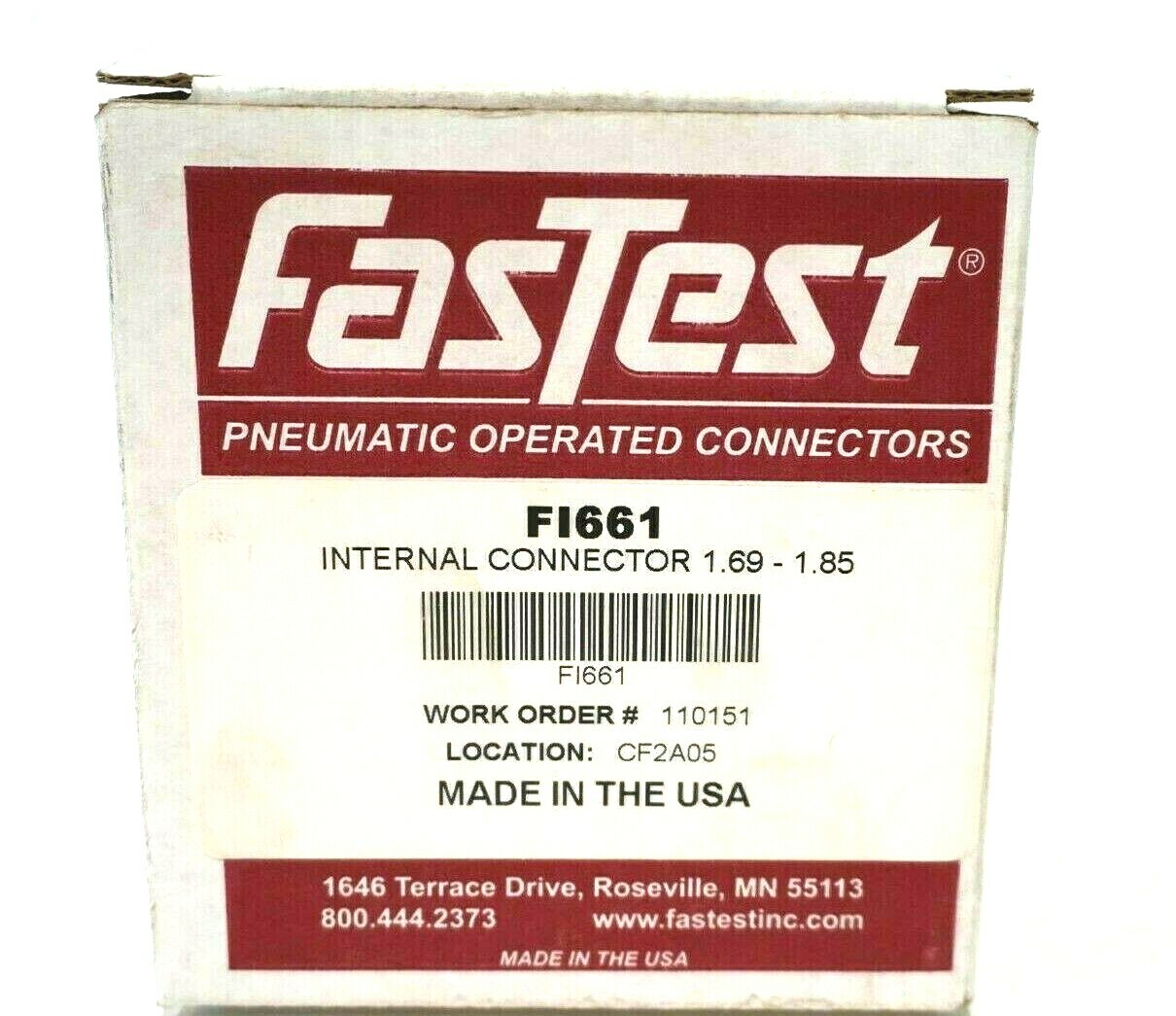 NEW FASTEST F1661 INTERNAL CONNECTOR