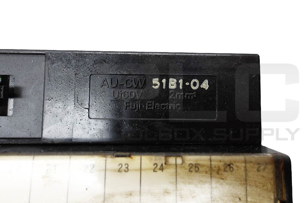 LOT OF 3 FUJI ELECTRIC AU CW51B1-04 TERMINAL BLOCK UI60V 2MM