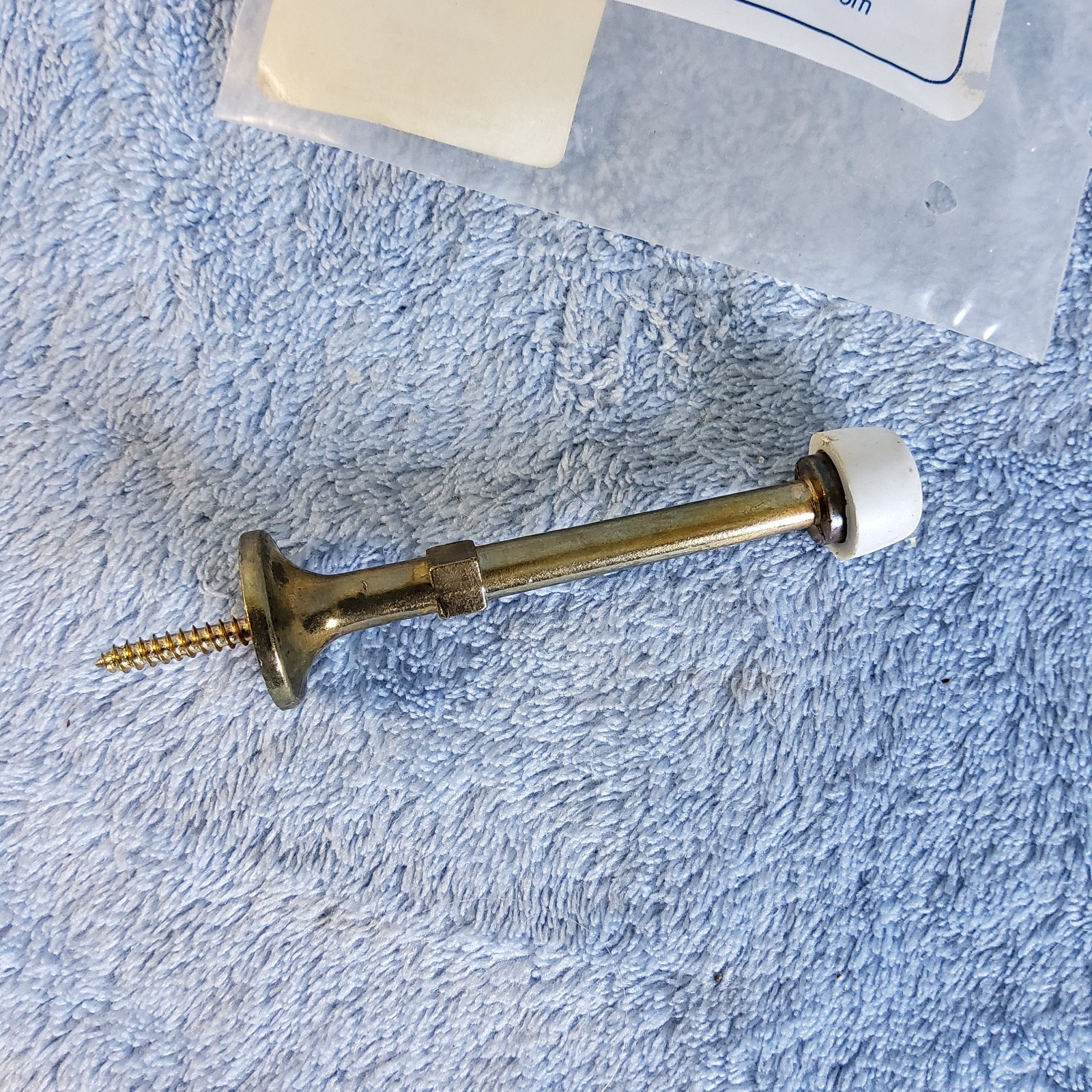 NEW Hickory Hardware Brass Door Stop PBH0254 Wall Mounted Bumper