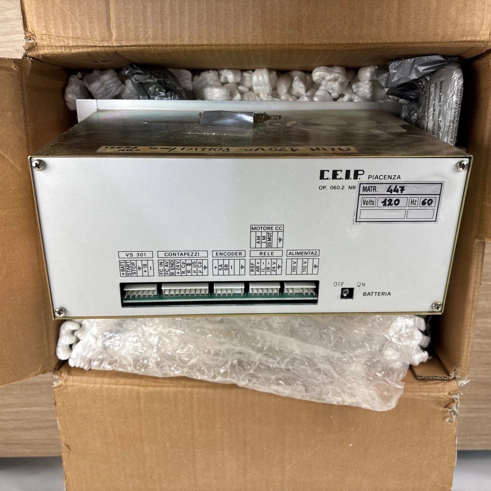 Celaschi Posizionatore PS 30 Machine Control From TSA 240.N Double End Tenoning