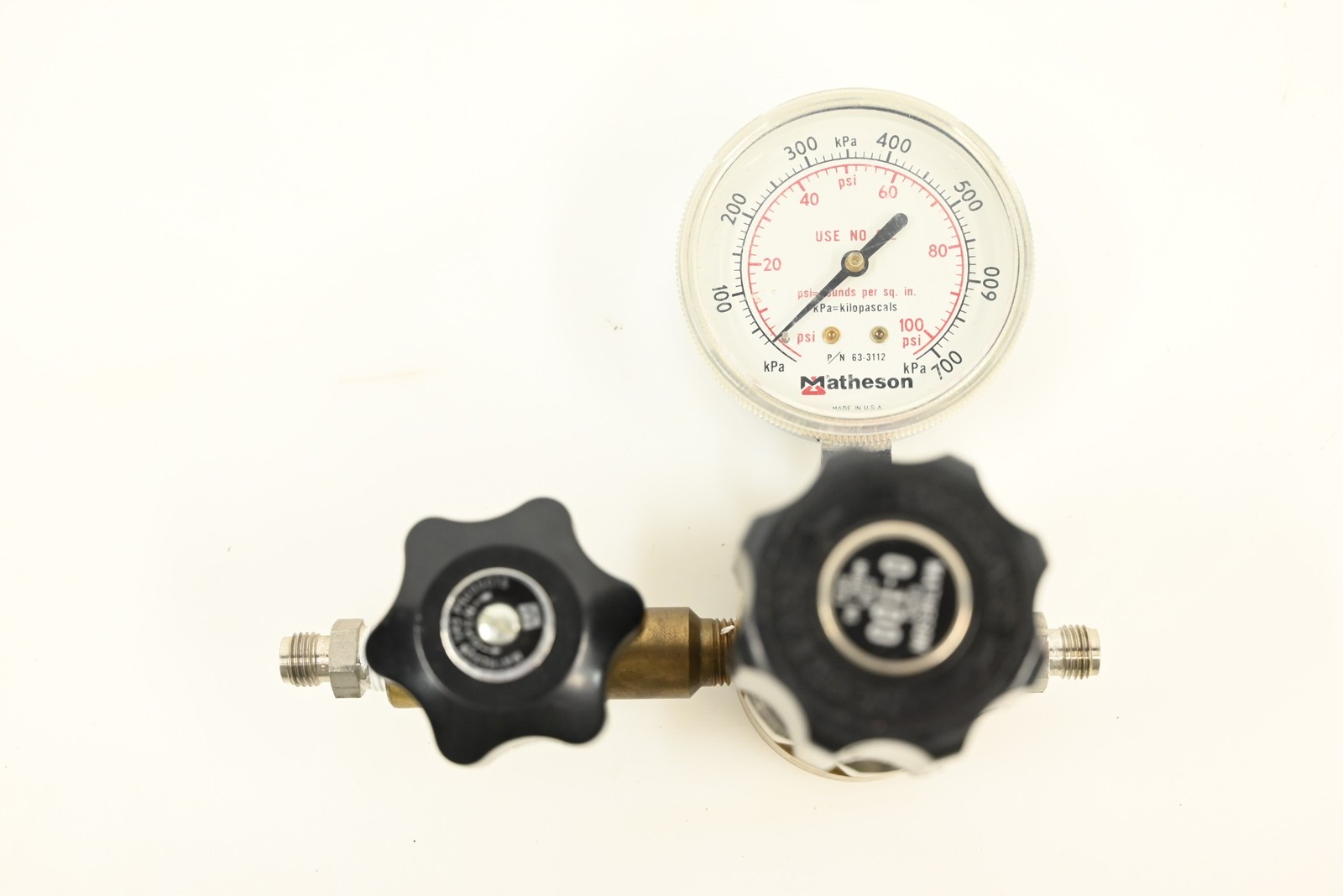 Matheson 3423 Brass High Purity Gas Regulator