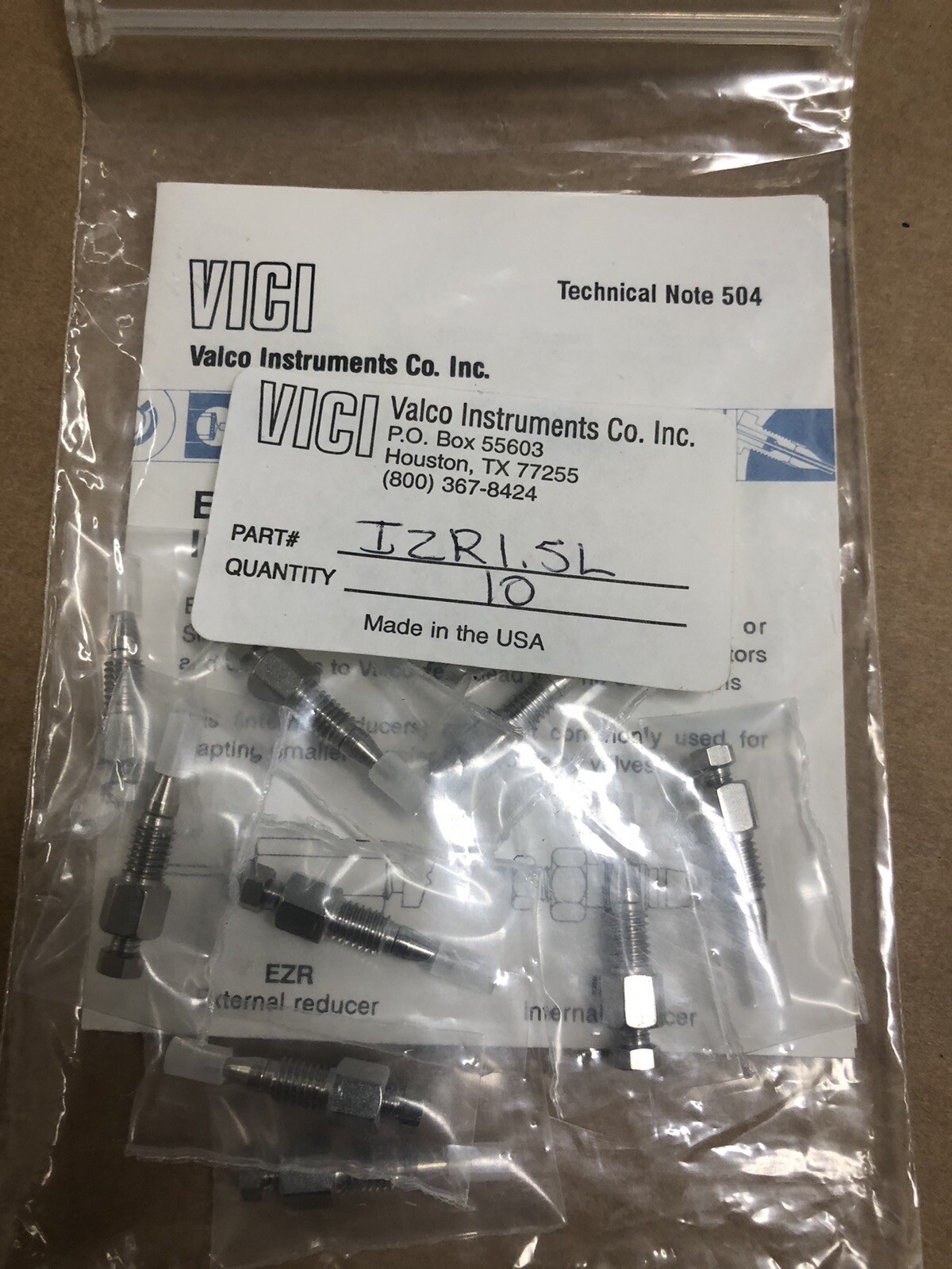 Valco VICI internal reducer IZR1.5L – New