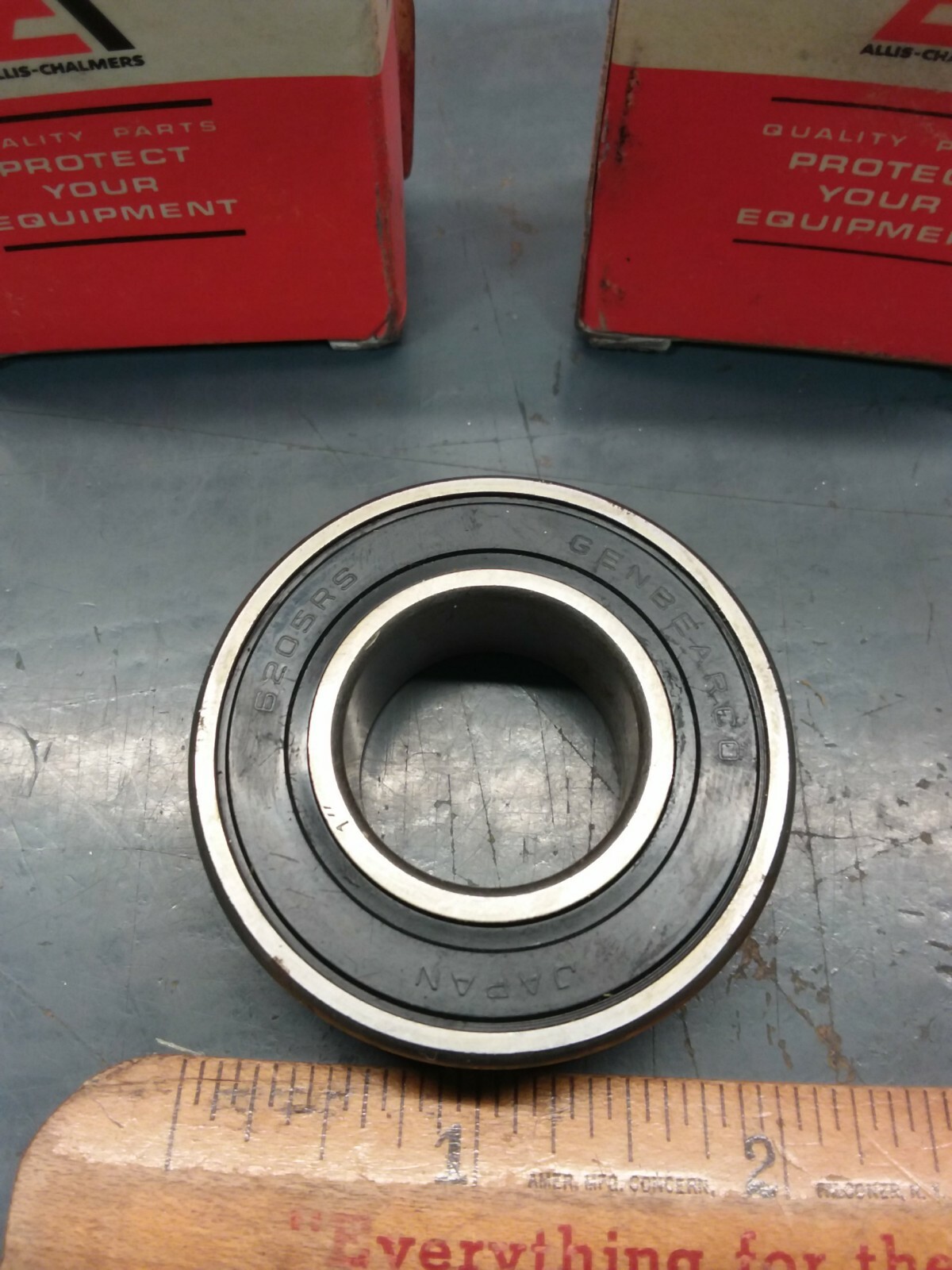 2/PACK NOS Genuine Allis-Chalmers 4865003 Bearings, Sealed. GENBEARCO 6205RS