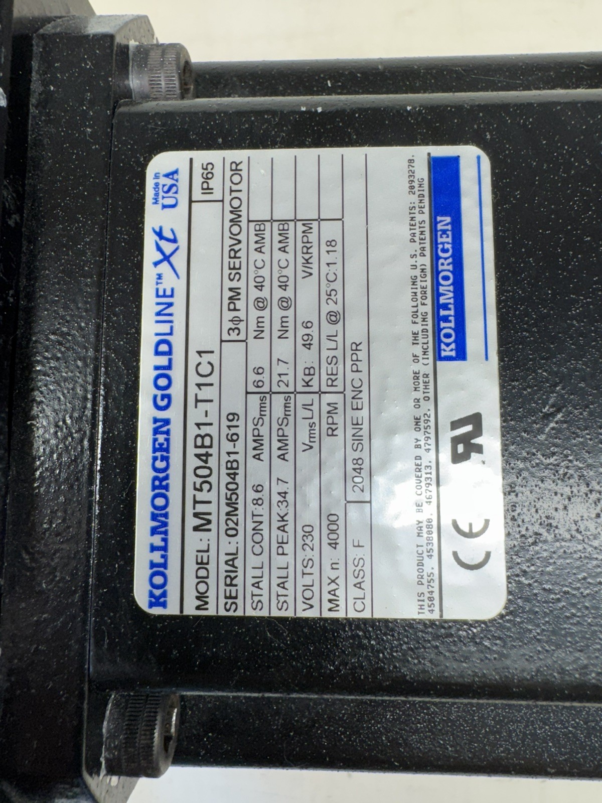 Kollmorgen MT504B1-T1C1 THOMSON MICRON 42-314284-C427 TRUE PLANETARY GEARHEAD