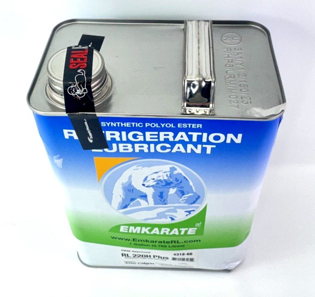 Nu-Calgon 4318-66 Emkarate RL220H+ Refrigeration Oil 1 Gallon OEM Replacement