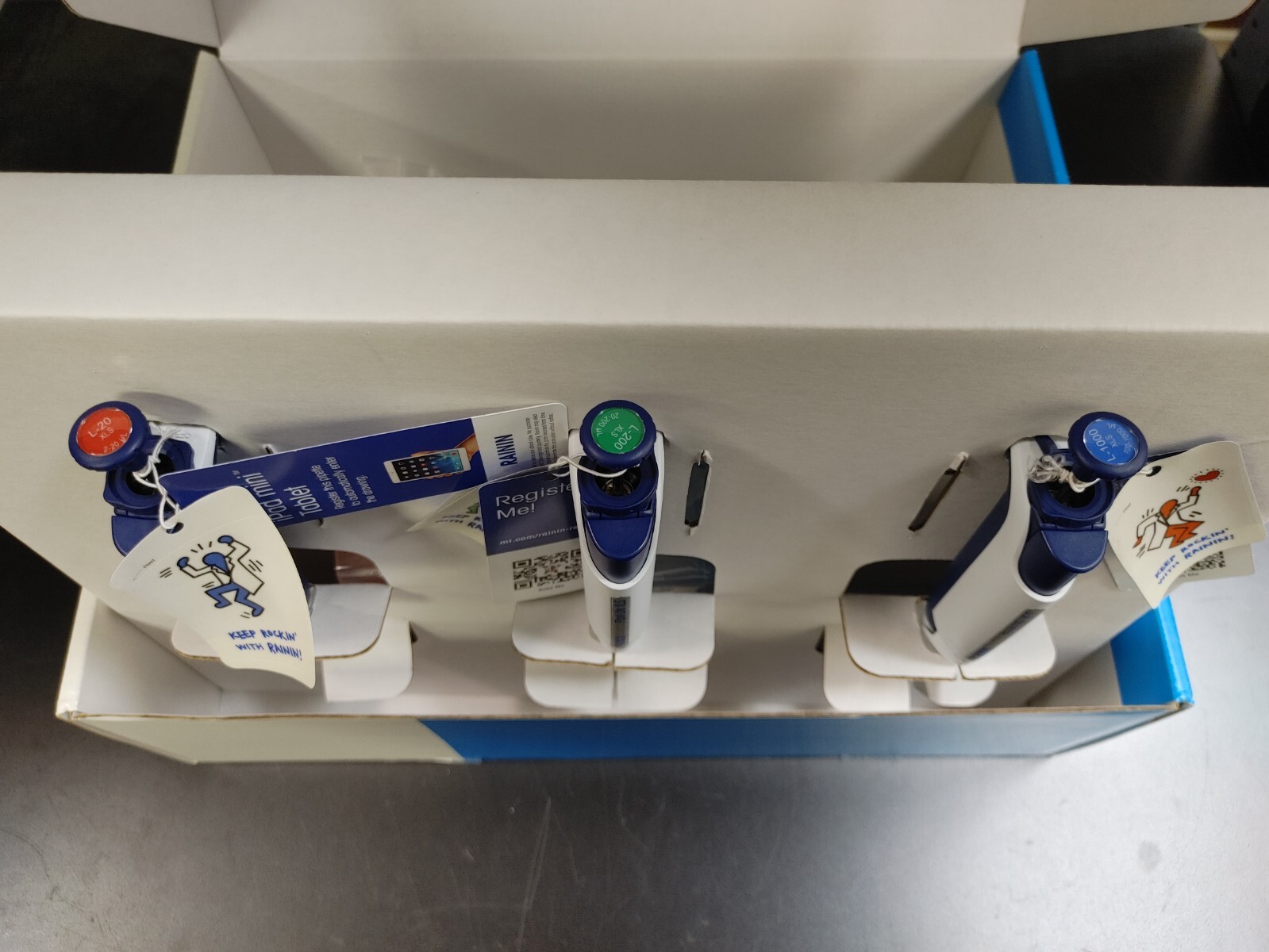 New METTLER TOLEDO RAININ Pipette Started Kit L-20 L-200 L-1000 XLS