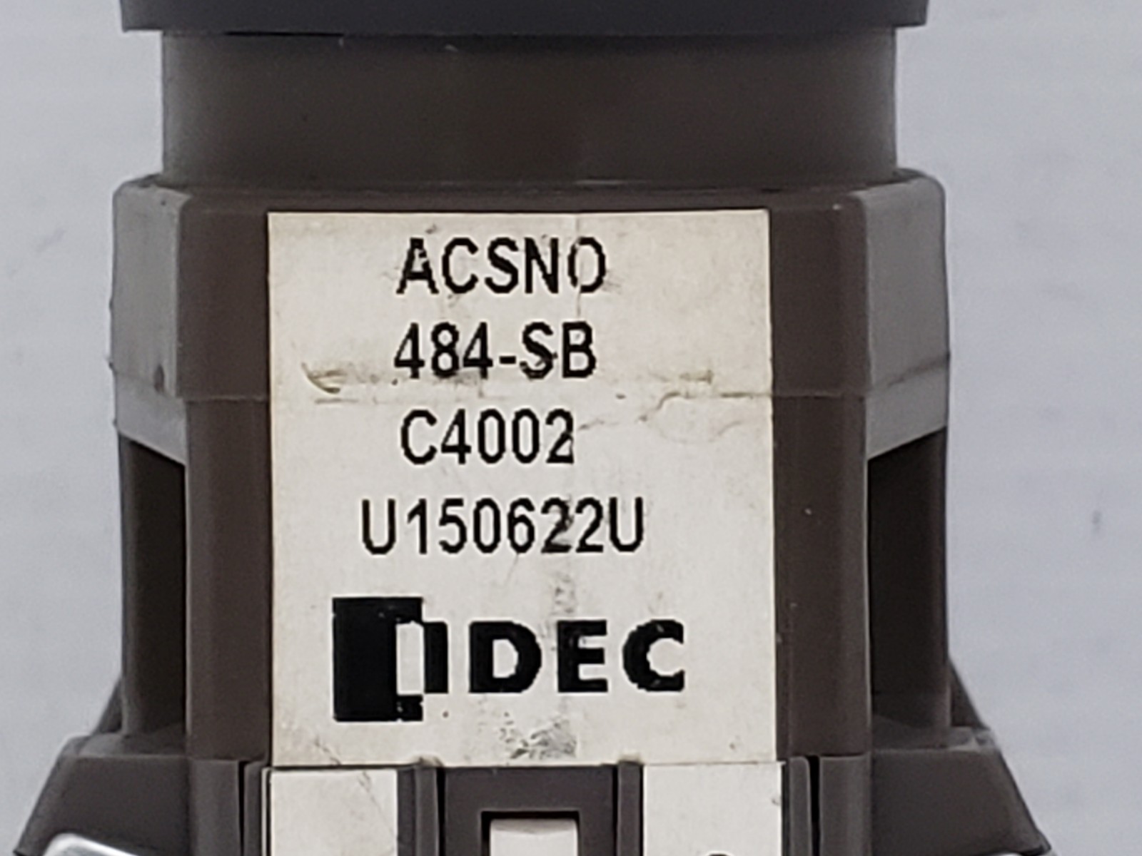 IDEC ACSNO 484-SB-C4002 CAM SWITCH 4 DECS 8 POSITION MAINTAINED NNB
