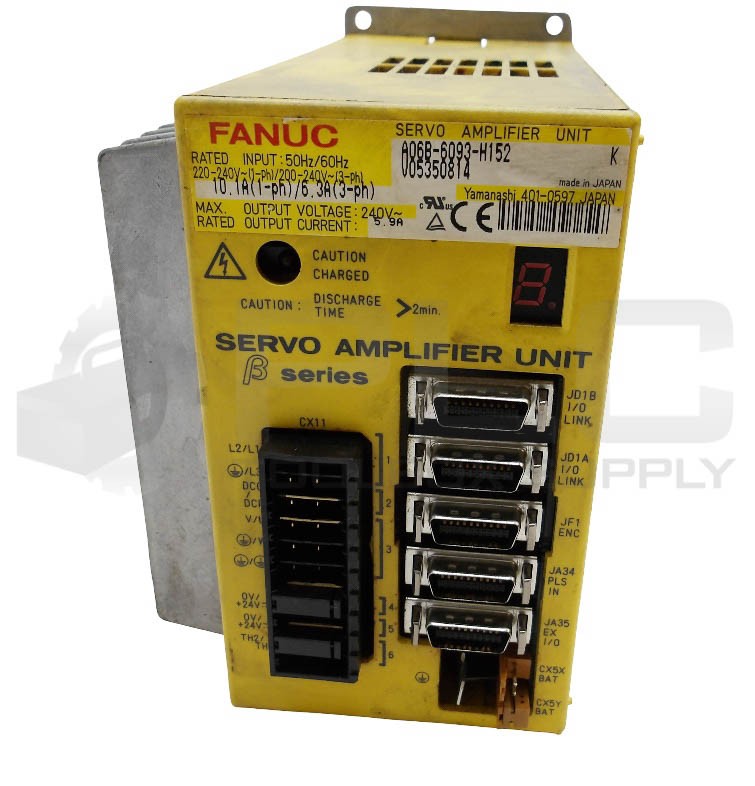 FANUC A06B-6093-H152 /B SERVO APMLIFIER UNIT 220-240V 10.1A