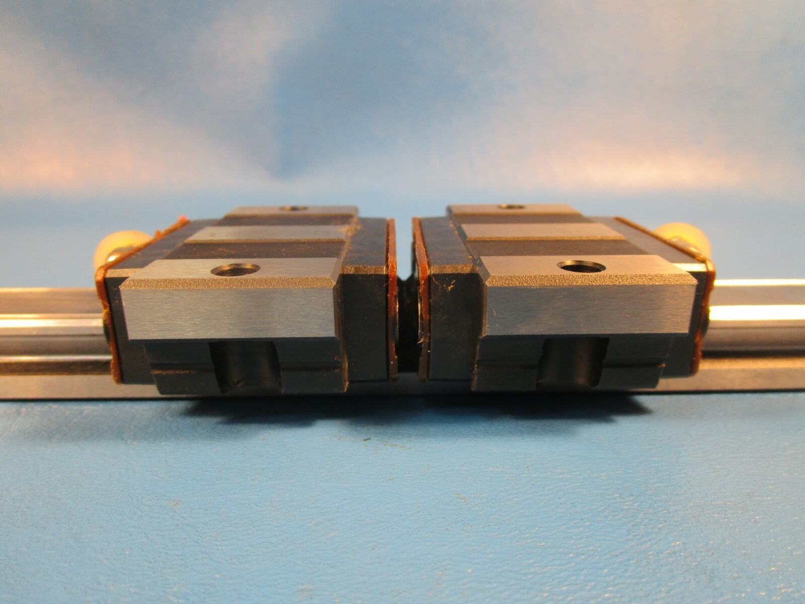 THK, SR20SB2SS + 220L, Two SR20SB Linear Guide Blocks on a 220mm Rail