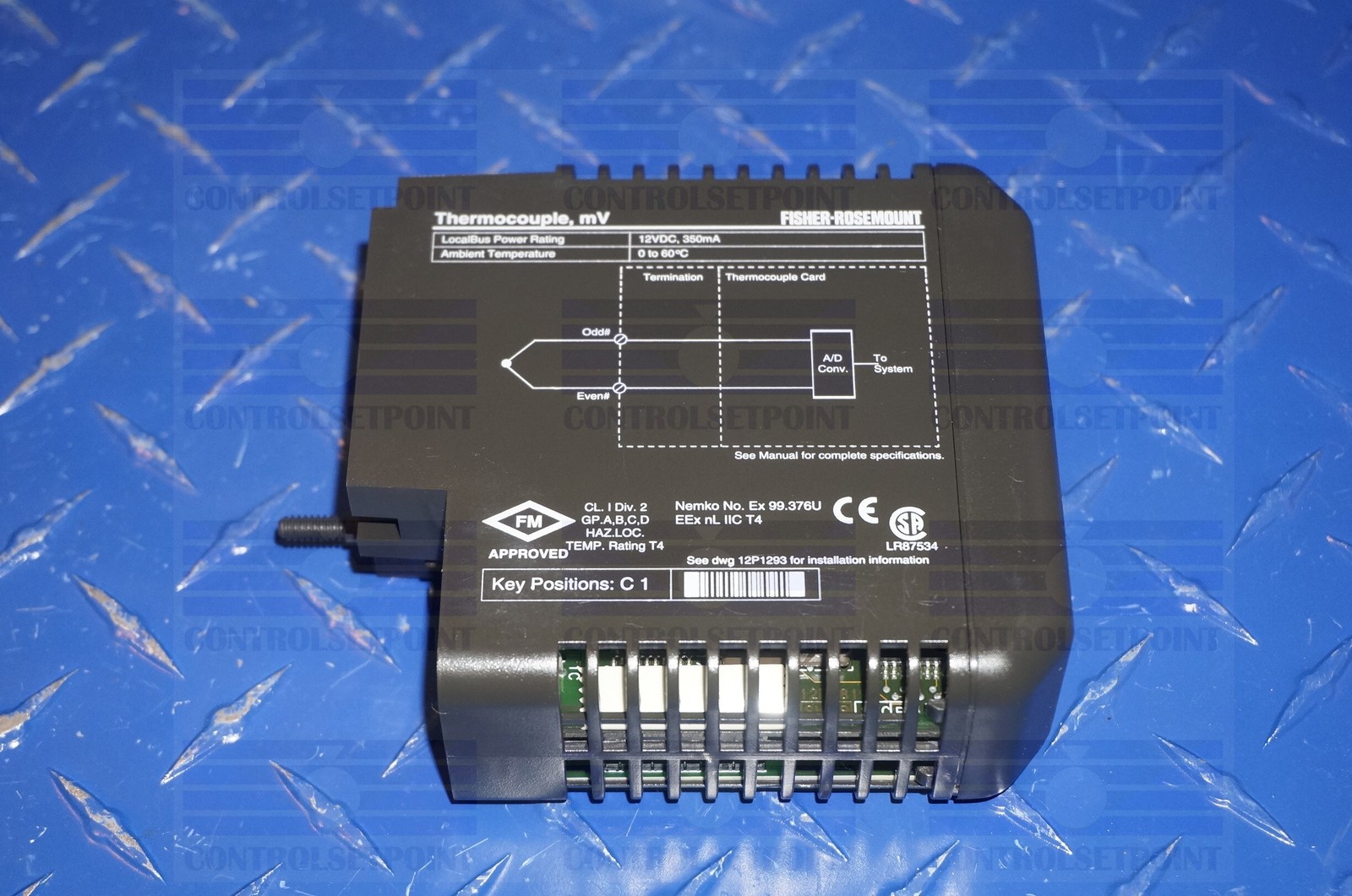 EMERSON DELTAV KJ3002X1-BG2 AI CARD: 8 CHANNELS THERMOCOUPLE MV CARD VE4003S5