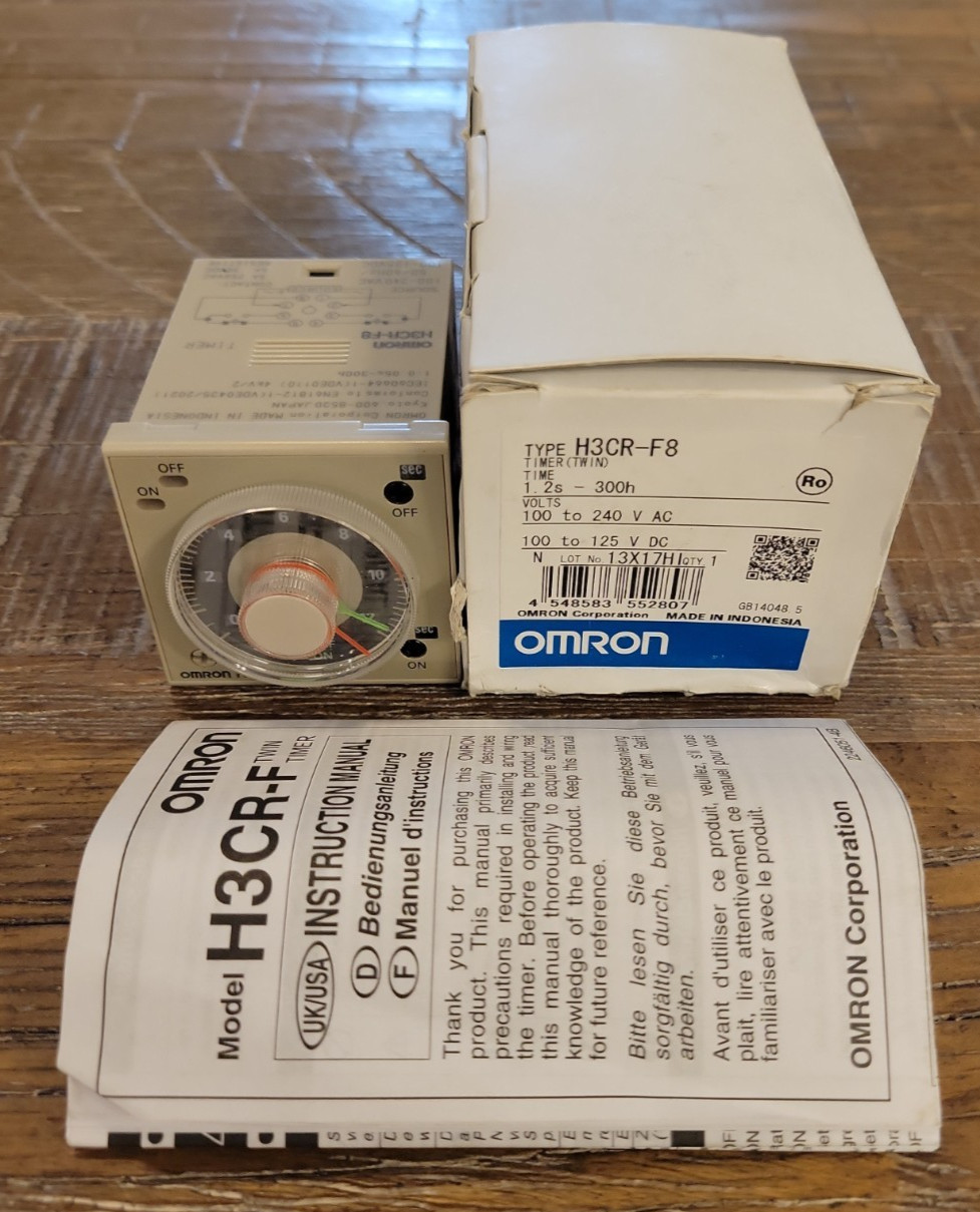 Omron H3CR-F8 Twin Timer – New In Box **US SELLER**
