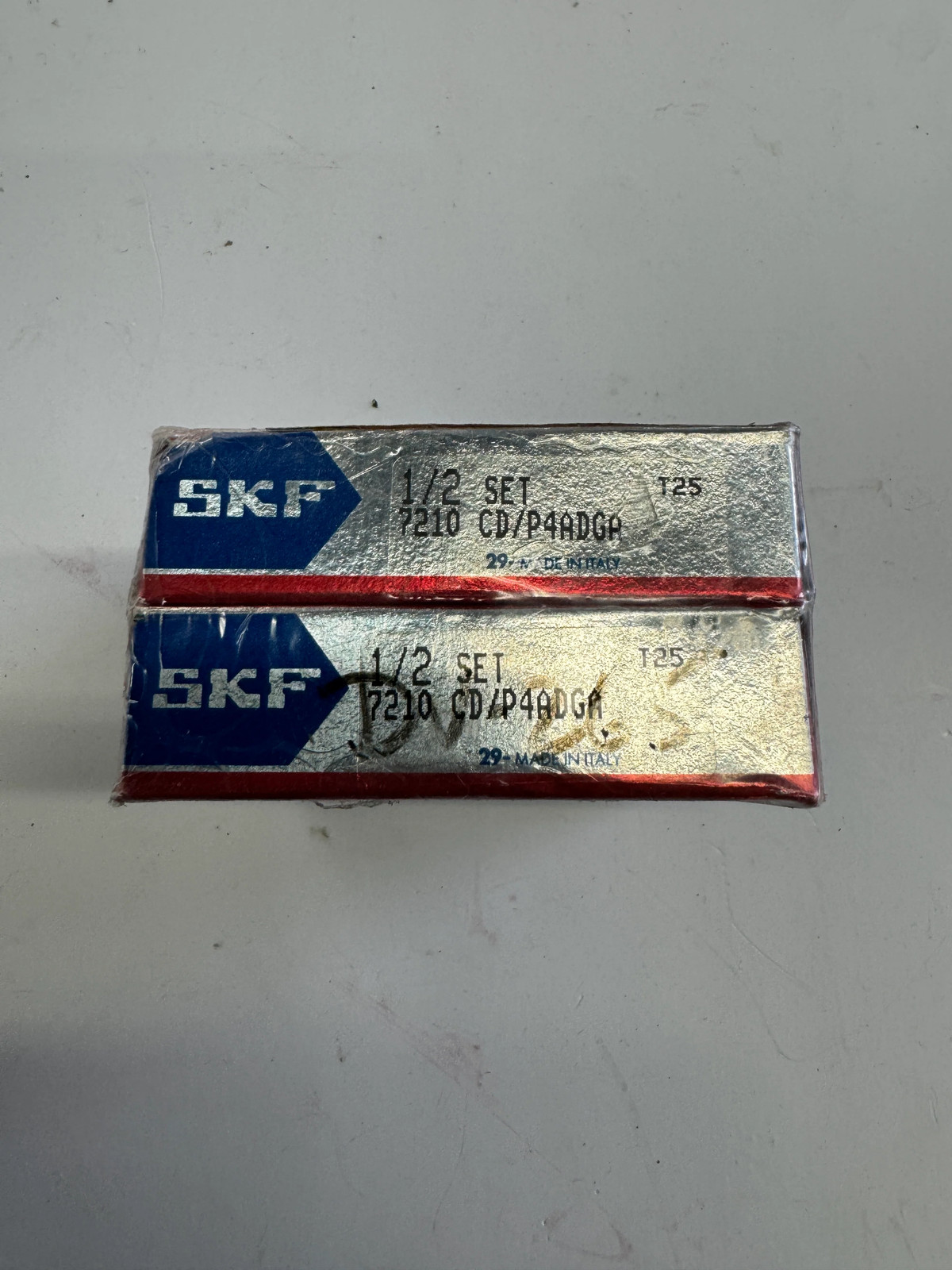 SKF Angular Contact Ball Bearing 7210 CD/P4ADGA — 1/2 Set 50 x 90 x 20 mm