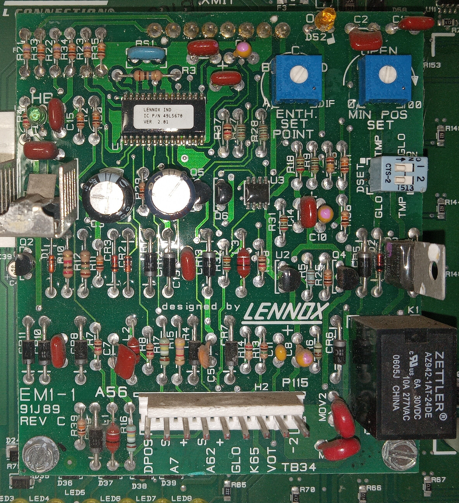 1 USED LENNOX M1-7 70M2101 EM1-1 91J89 C1-3 A57 81L75 RH1-1 11M33 **MAKE OFFER**