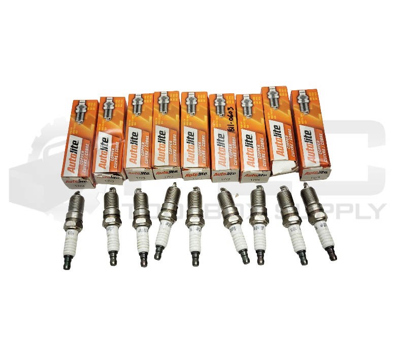 NEW LOT OF 9 AUTOLITE 103 COPPER SPARK PLUG