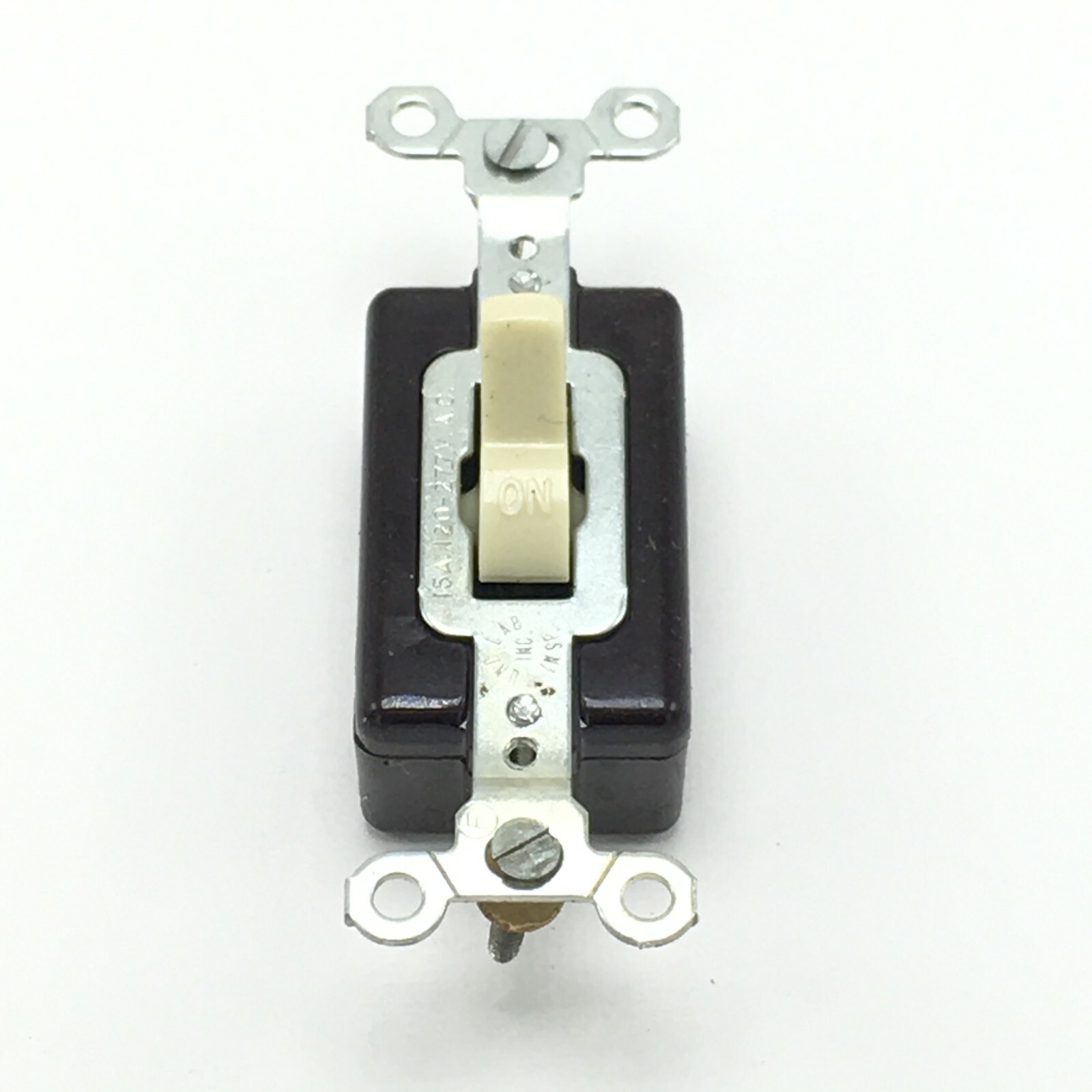 Circle F Industries No-Klik Single Pole Ivory Quiet Light Switch 3401-I