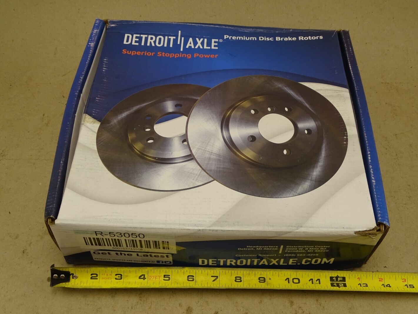 Detroit Axle Premium Brake Rotor (2pc), R-53050