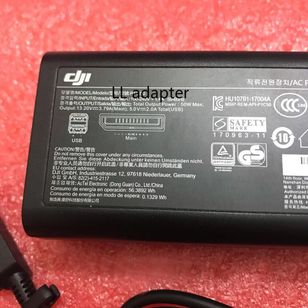 FOR DJI Mavic Air Charger battery charg AC Cable 50W 13.20V 3.79A adapter P1C50