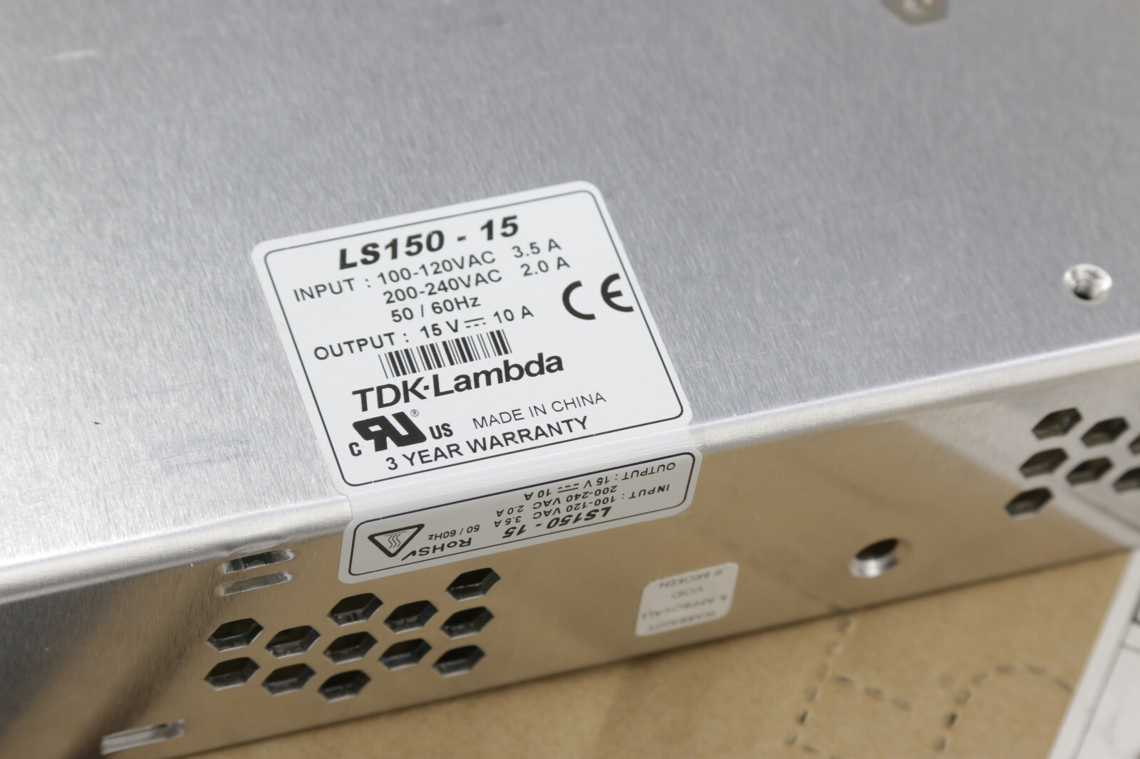 TDK Lambda LS150-15 Power Supply AC/DC Converter 15V 150W – NEW Open Stock