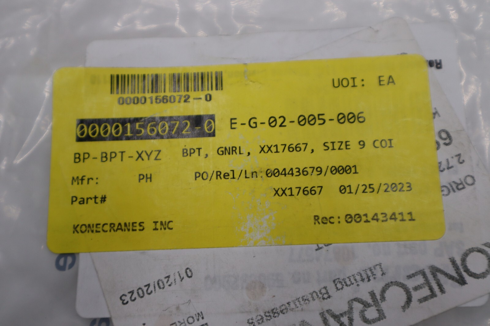NEW STEARNS 596692960 COIL KIT BRAKE NO. 9 460V 50/60HZ STOCK G923A