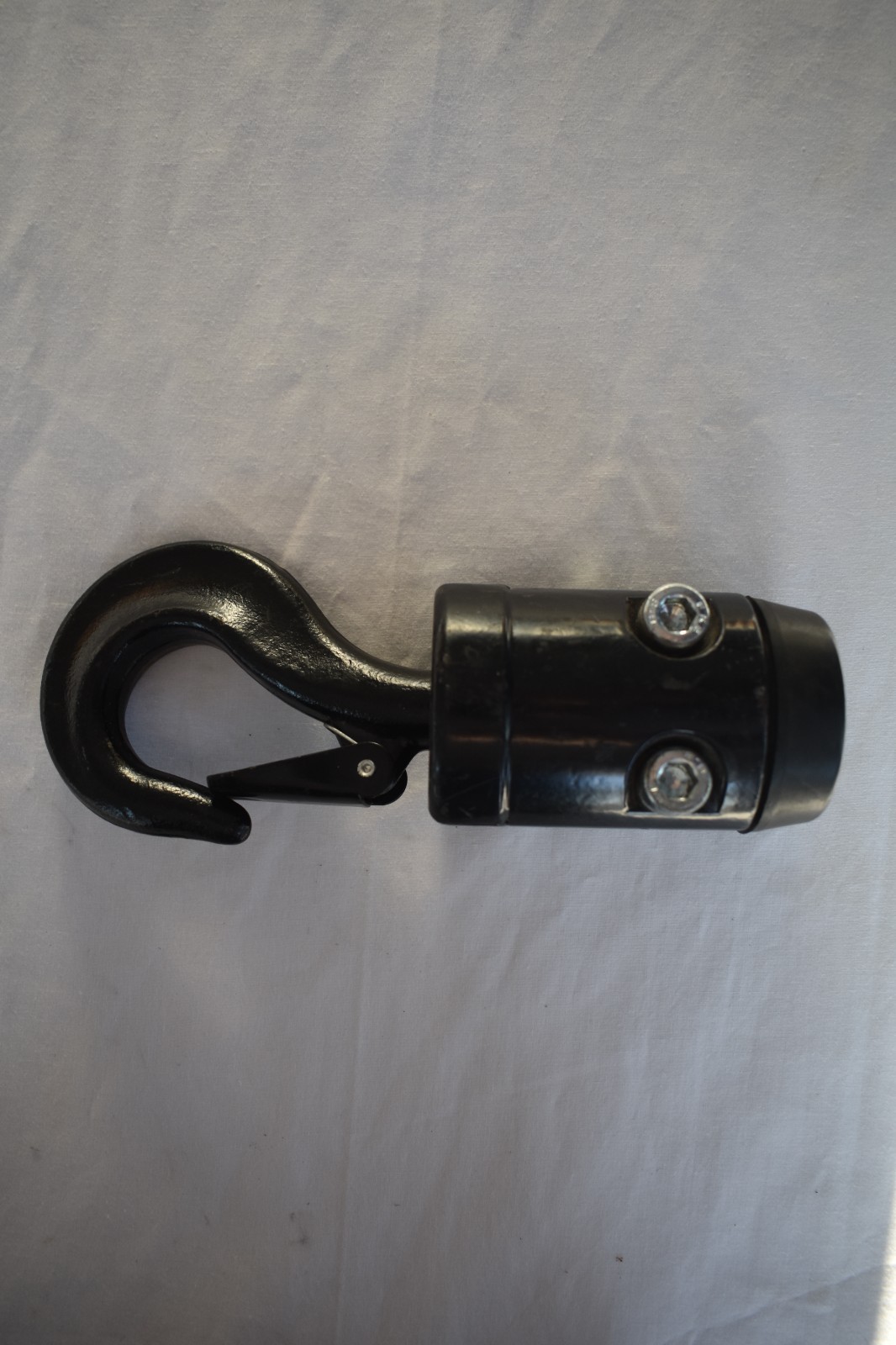 1000kg, 1 ton Bottom Hook Assembly for 1/4 Chain DIN 15401 Black