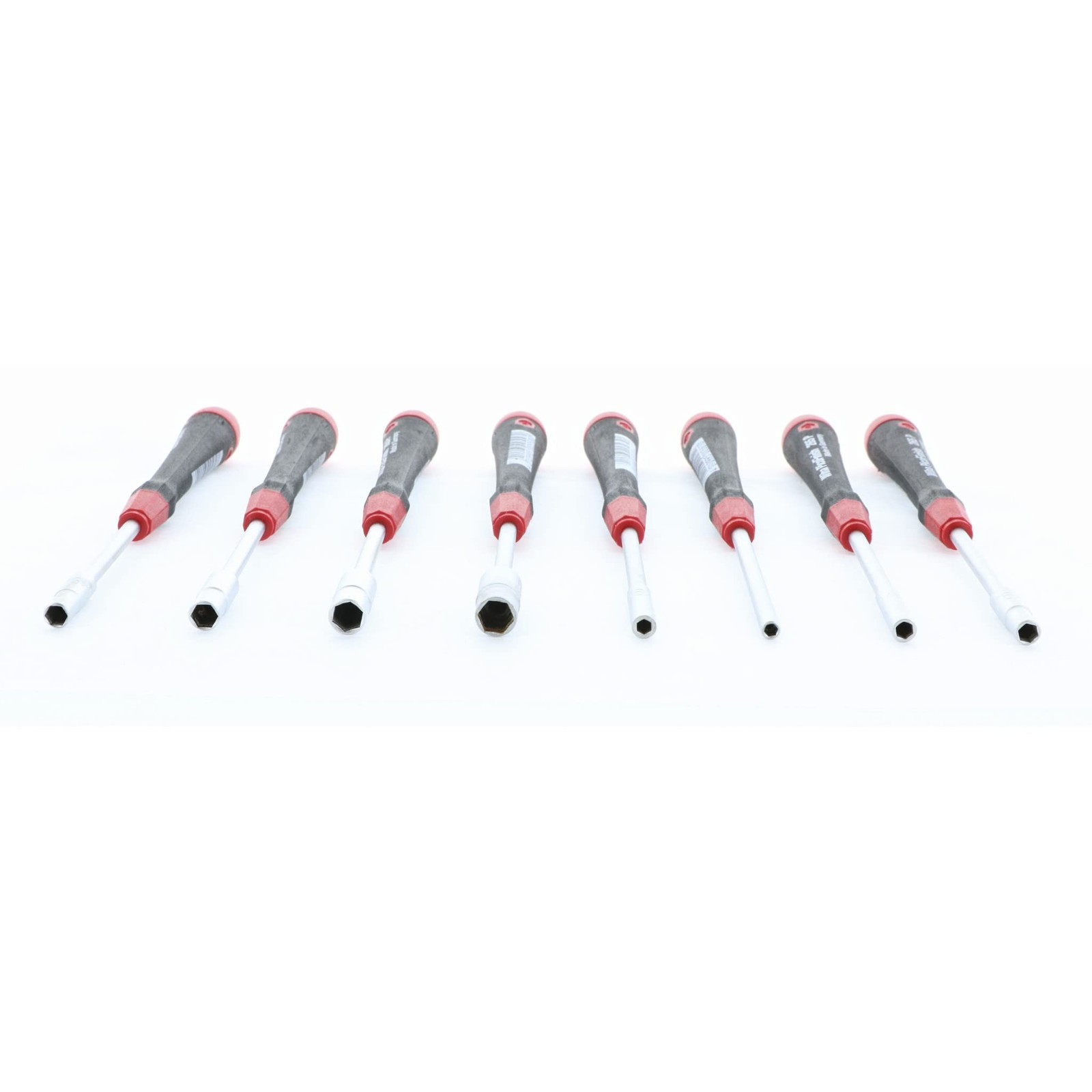 Wiha 26593 Nut Driver Set, Inch with Precision Soft PicoFinish Handle in Pouc…